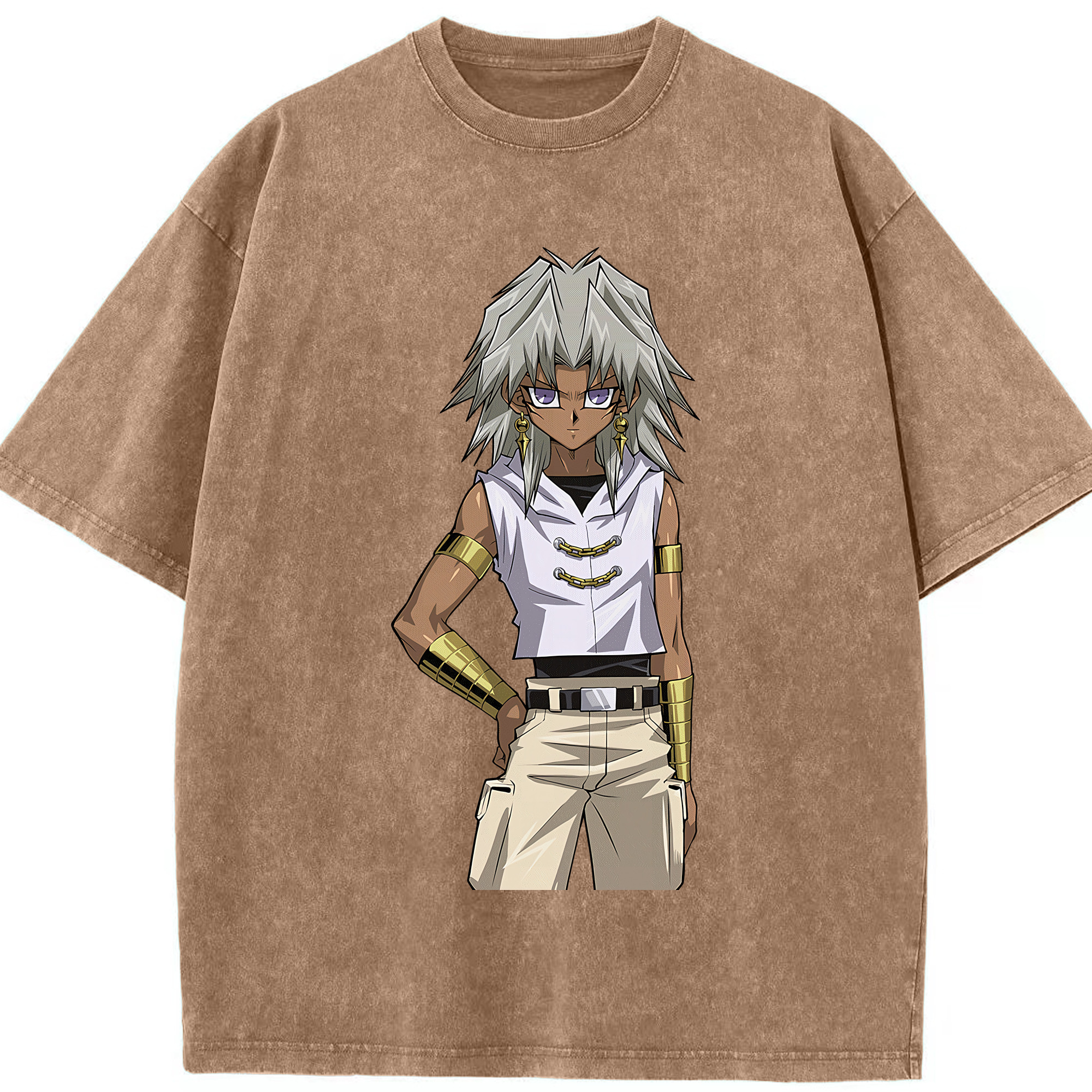 （画像用） 遊☆戯☆王 Yu-Gi-Oh! 綿100% ヴィンテージ風 半袖Tシャツ（フロントプリント）