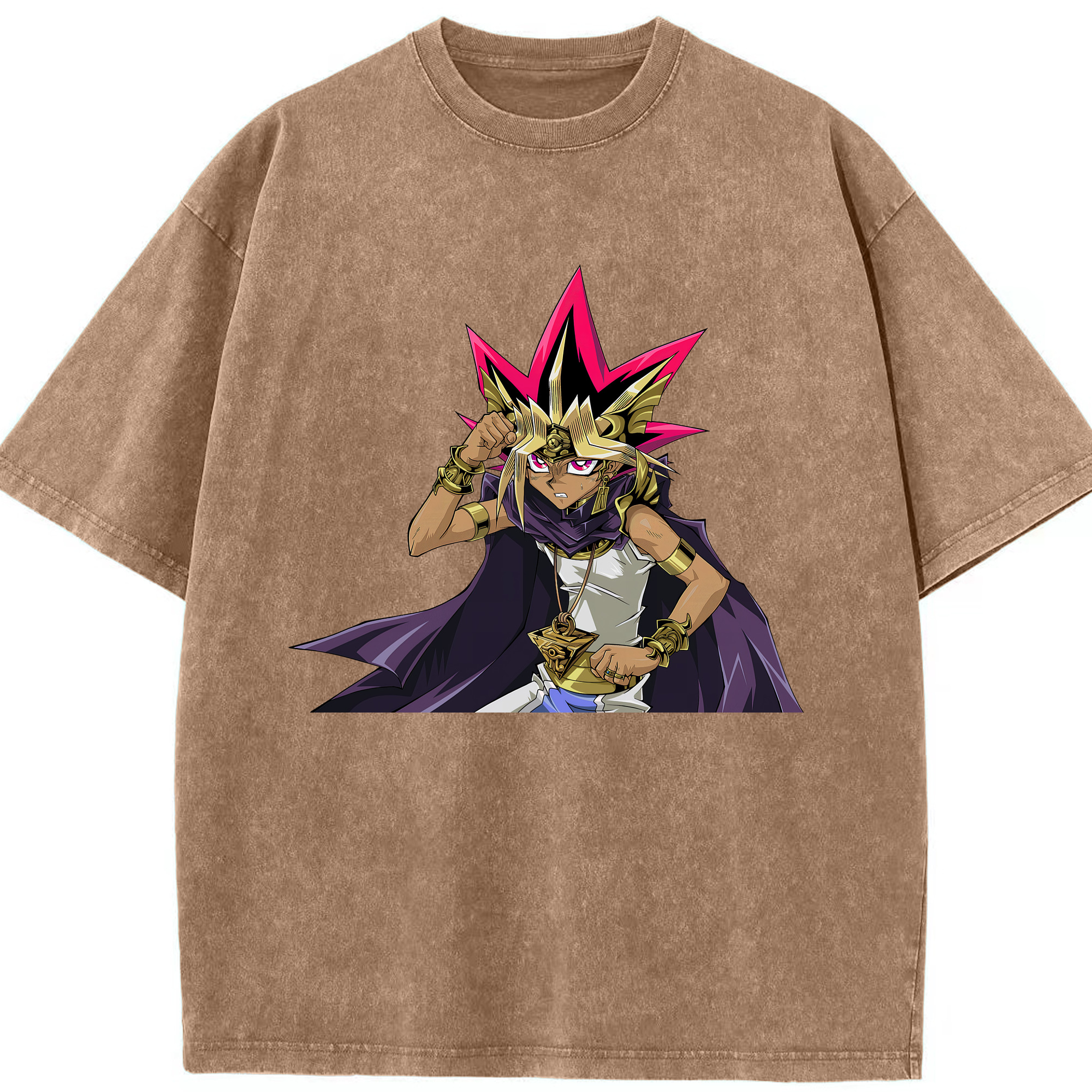 （画像用） 遊☆戯☆王 Yu-Gi-Oh! 綿100% ヴィンテージ風 半袖Tシャツ（フロントプリント）
