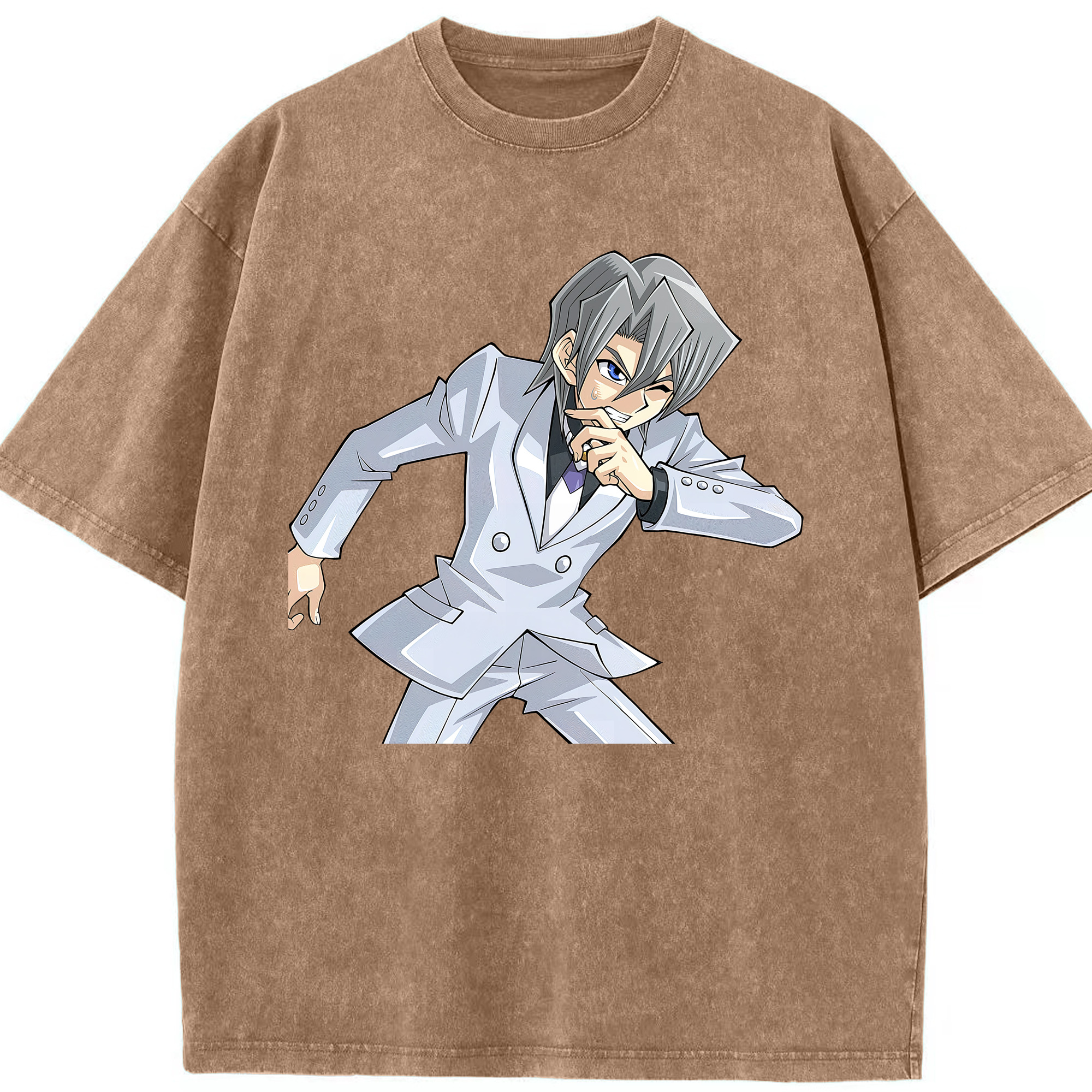 （画像用） 遊☆戯☆王 Yu-Gi-Oh! 綿100% ヴィンテージ風 半袖Tシャツ（フロントプリント）