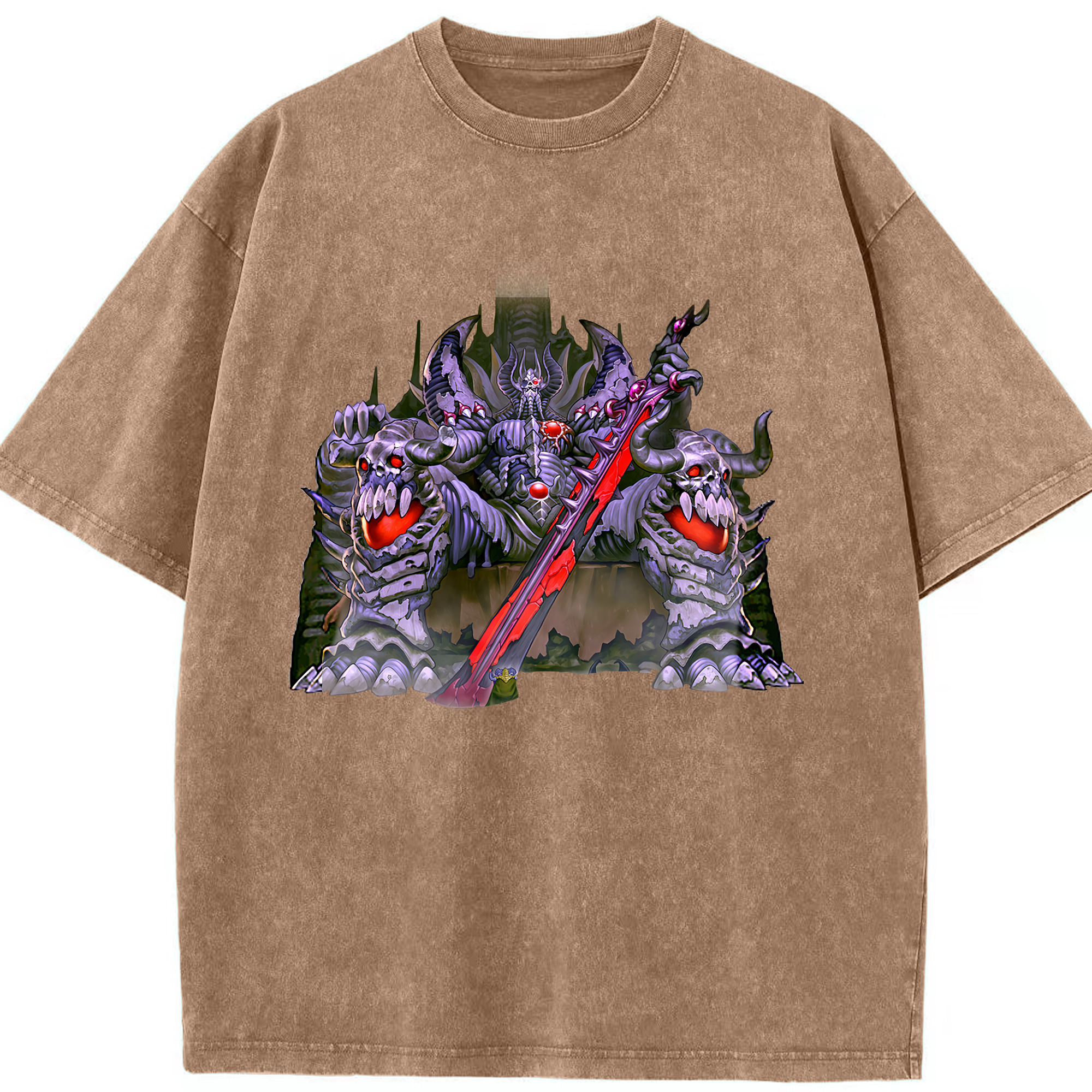 （画像用） 遊☆戯☆王 Yu-Gi-Oh! 綿100% ヴィンテージ風 半袖Tシャツ（フロントプリント）