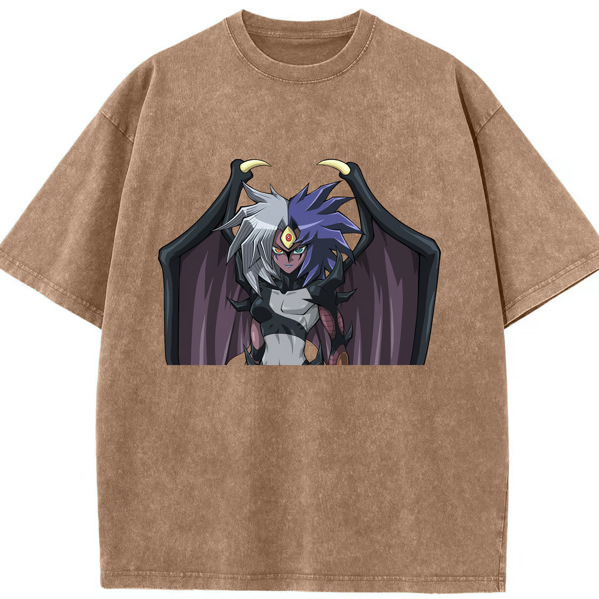 （画像用） 遊☆戯☆王 Yu-Gi-Oh! 綿100% ヴィンテージ風 半袖Tシャツ（フロントプリント）