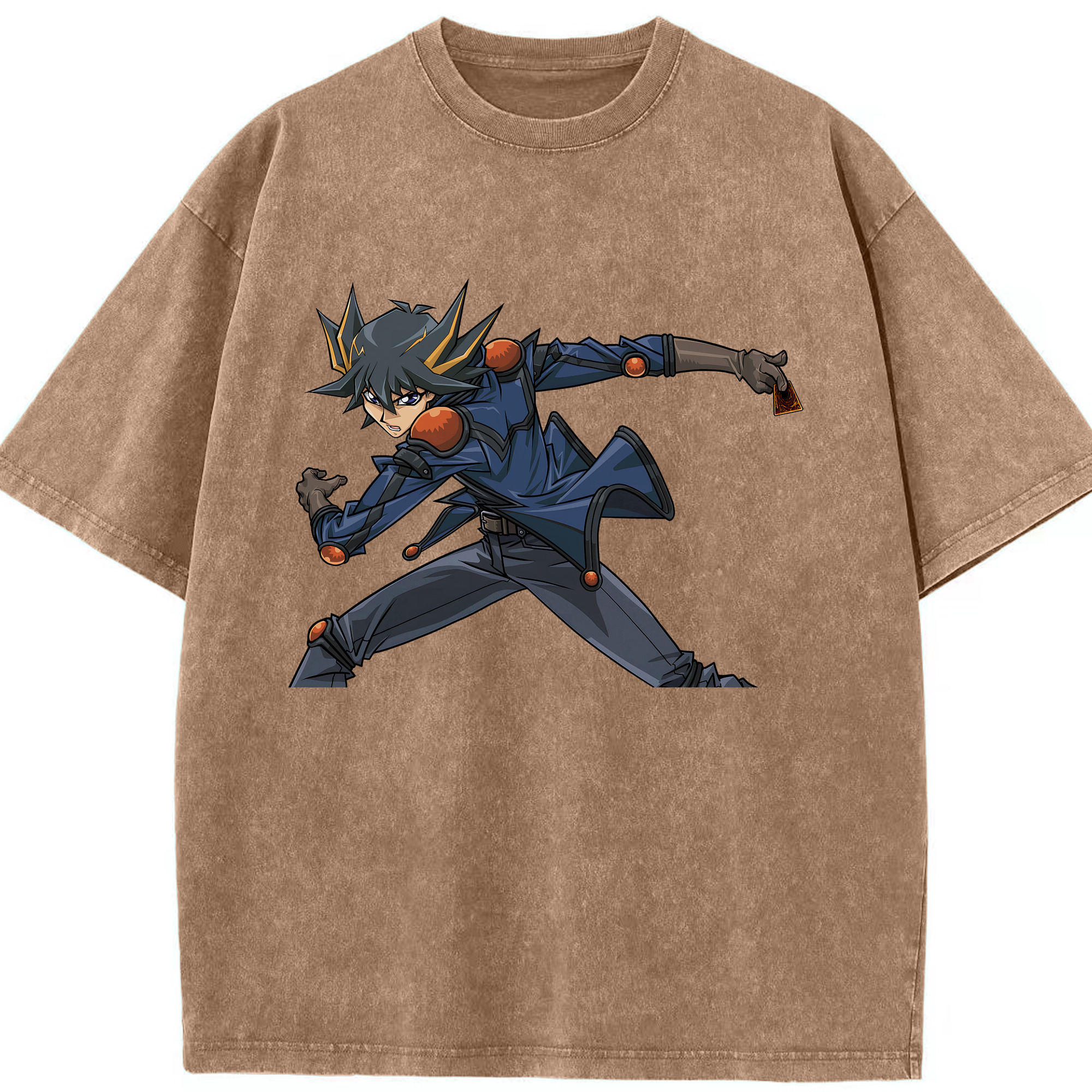 （画像用） 遊☆戯☆王 Yu-Gi-Oh! 綿100% ヴィンテージ風 半袖Tシャツ（フロントプリント）