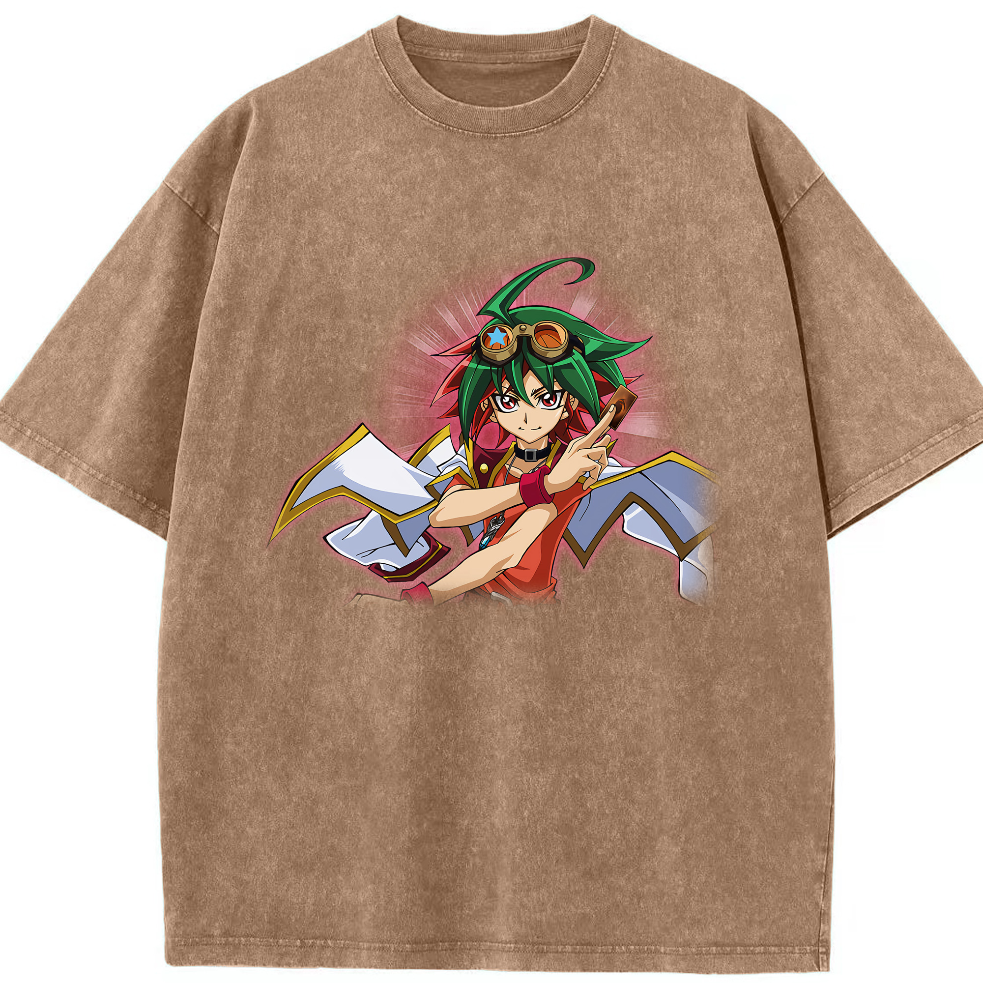 （画像用） 遊☆戯☆王 Yu-Gi-Oh! 綿100% ヴィンテージ風 半袖Tシャツ（フロントプリント）