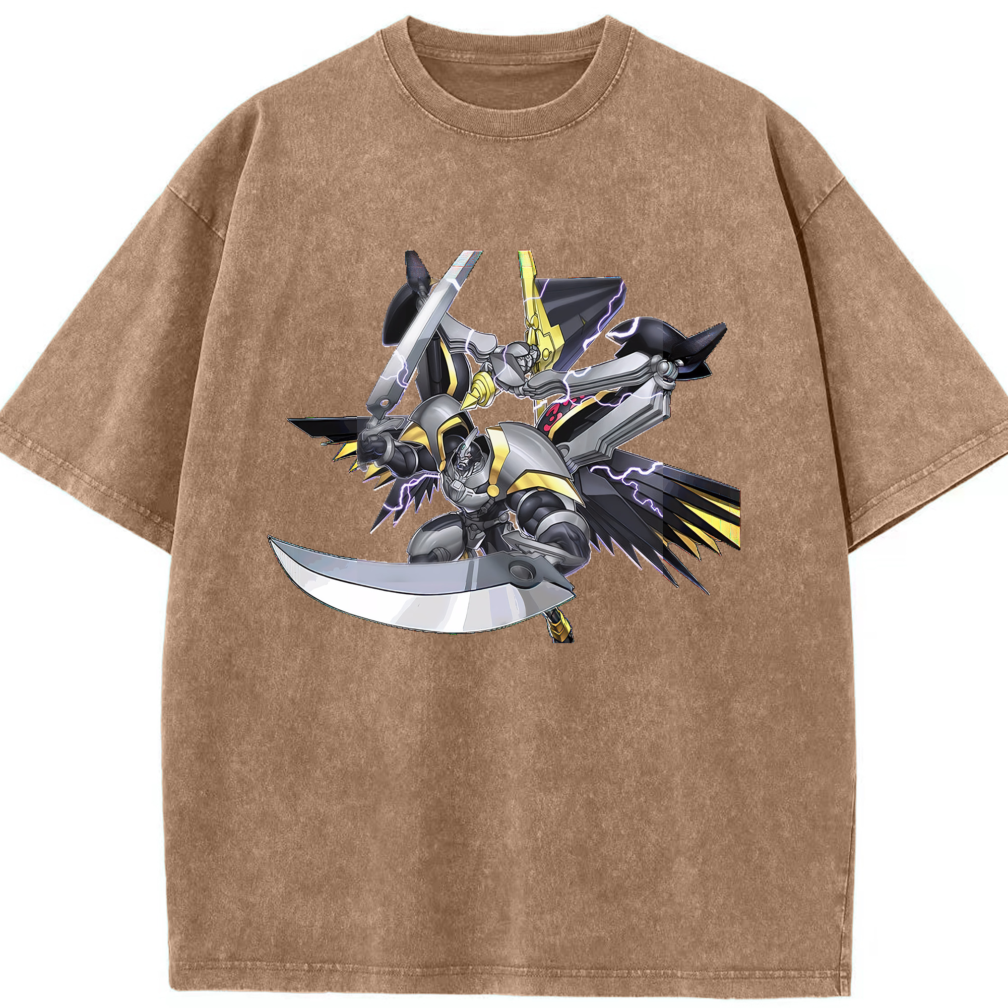 （画像用） 遊☆戯☆王 Yu-Gi-Oh! 綿100% ヴィンテージ風 半袖Tシャツ（フロントプリント）
