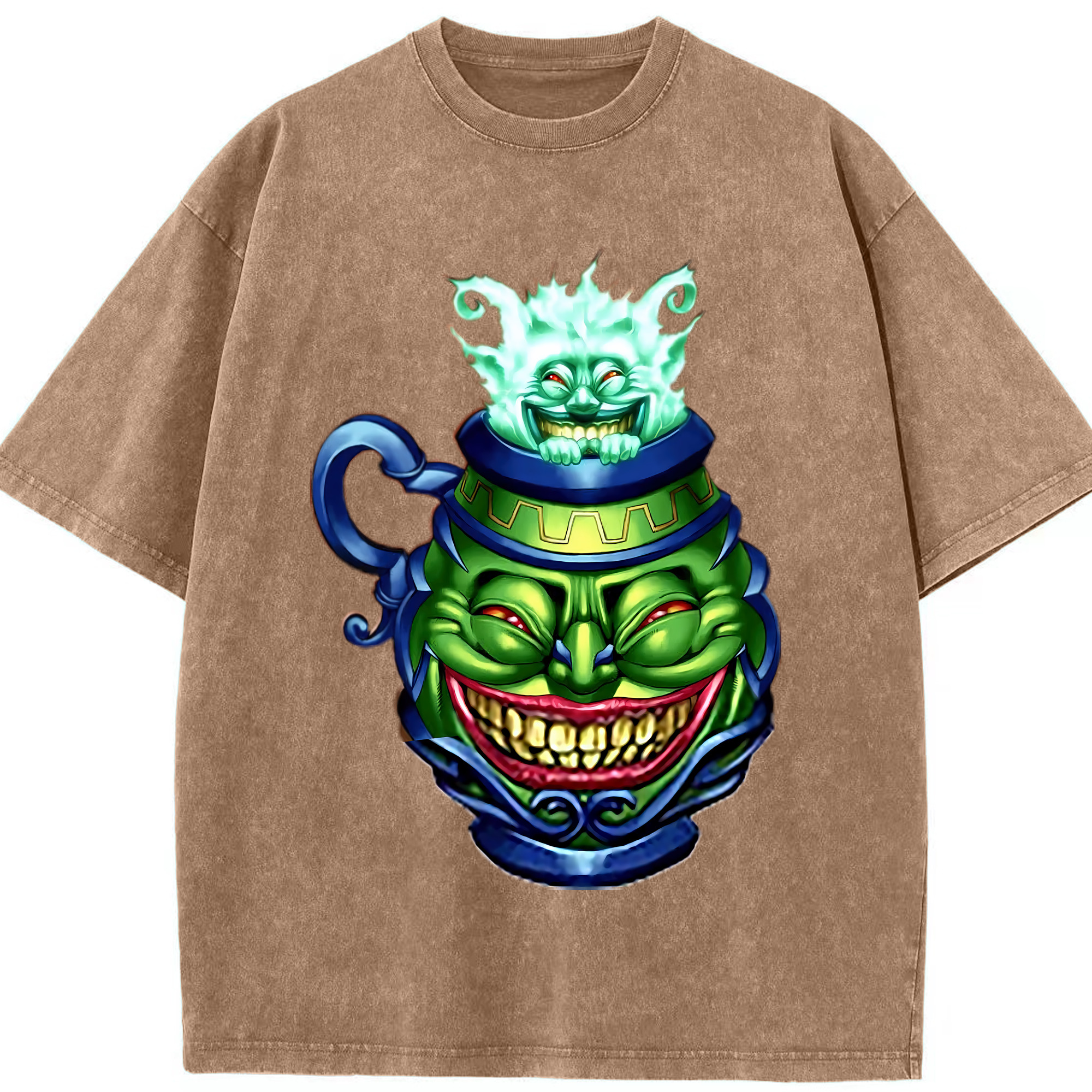 （画像用） 遊☆戯☆王 Yu-Gi-Oh! 綿100% ヴィンテージ風 半袖Tシャツ（フロントプリント）
