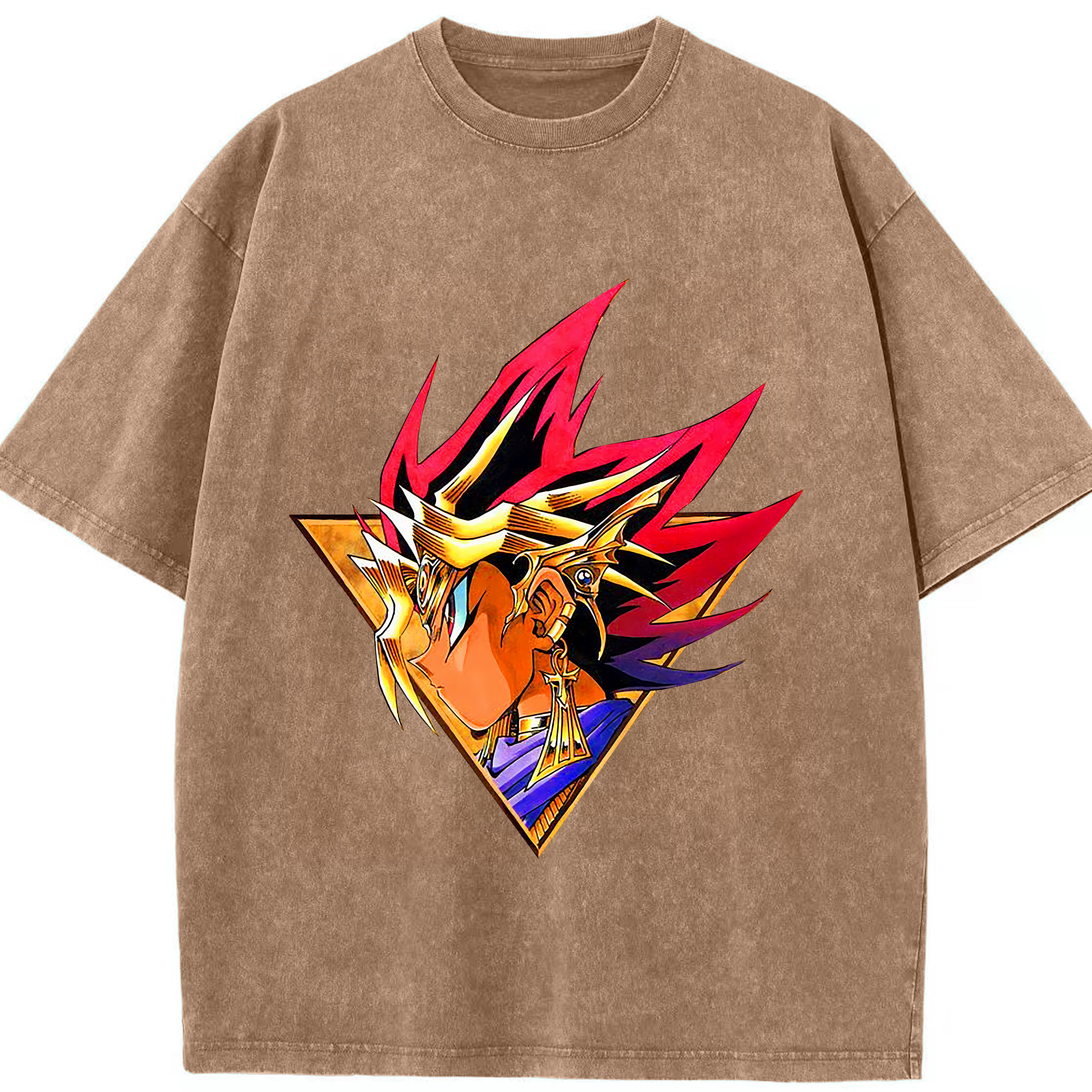（画像用） 遊☆戯☆王 Yu-Gi-Oh! 綿100% ヴィンテージ風 半袖Tシャツ（フロントプリント）