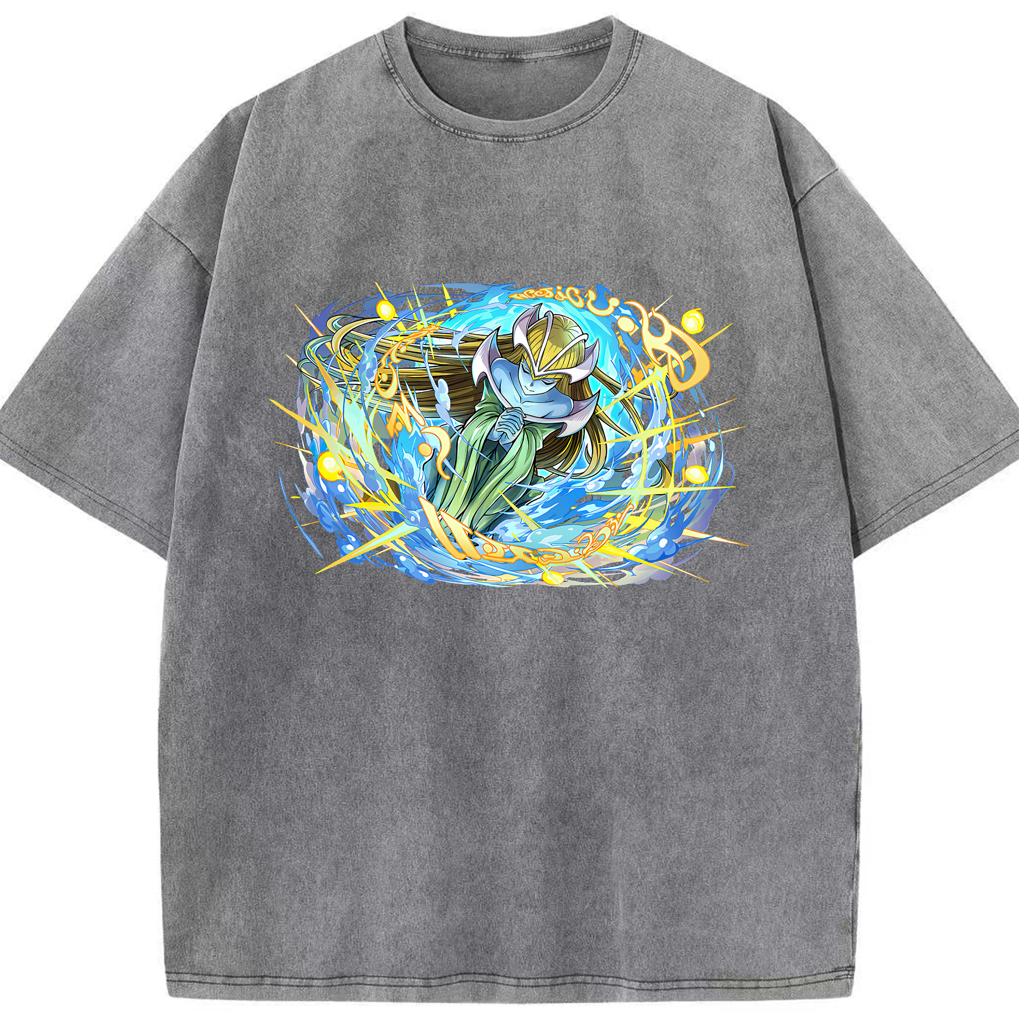 （画像用） 遊☆戯☆王 Yu-Gi-Oh! 綿100% ヴィンテージ風 半袖Tシャツ（フロントプリント）