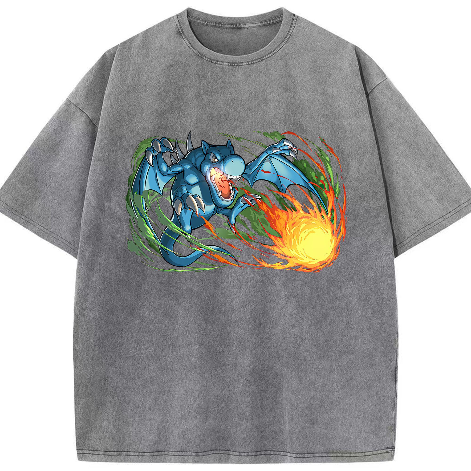 （画像用） 遊☆戯☆王 Yu-Gi-Oh! 綿100% ヴィンテージ風 半袖Tシャツ（フロントプリント）