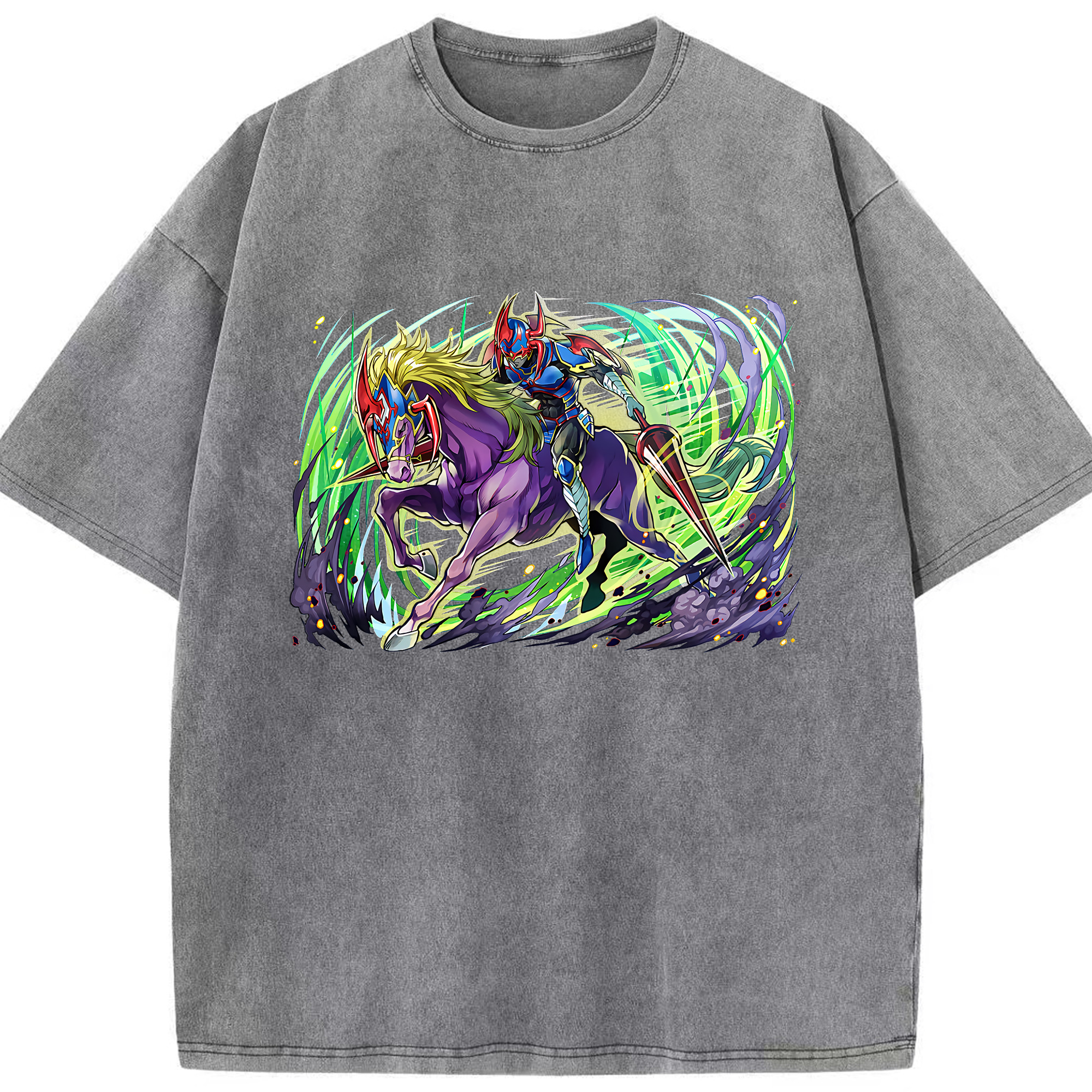 （画像用） 遊☆戯☆王 Yu-Gi-Oh! 綿100% ヴィンテージ風 半袖Tシャツ（フロントプリント）