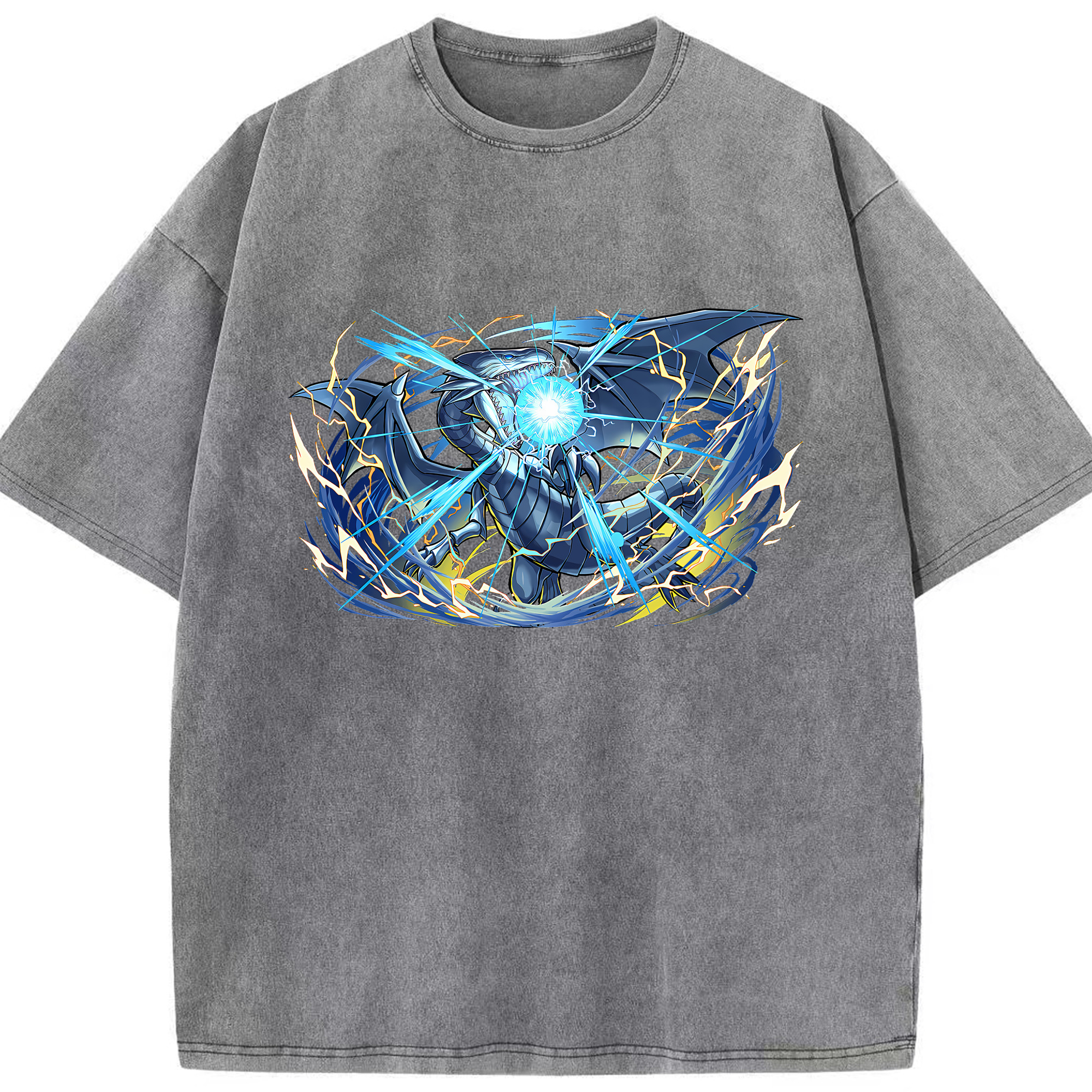 （画像用） 遊☆戯☆王 Yu-Gi-Oh! 綿100% ヴィンテージ風 半袖Tシャツ（フロントプリント）