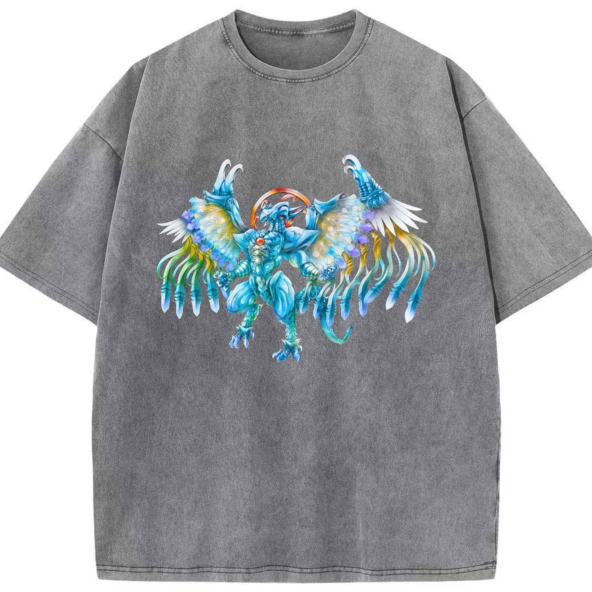 （画像用） 遊☆戯☆王 Yu-Gi-Oh! 綿100% ヴィンテージ風 半袖Tシャツ（フロントプリント）