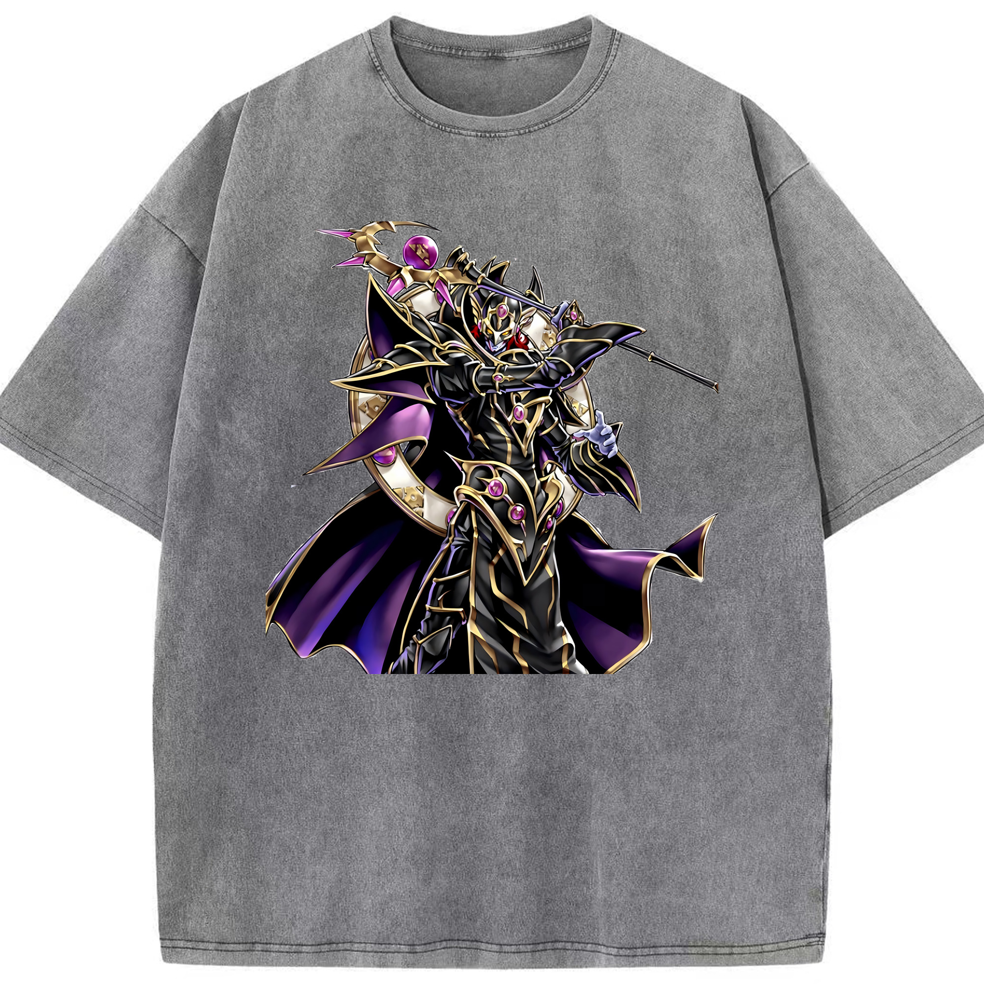 （画像用） 遊☆戯☆王 Yu-Gi-Oh! 綿100% ヴィンテージ風 半袖Tシャツ（フロントプリント）