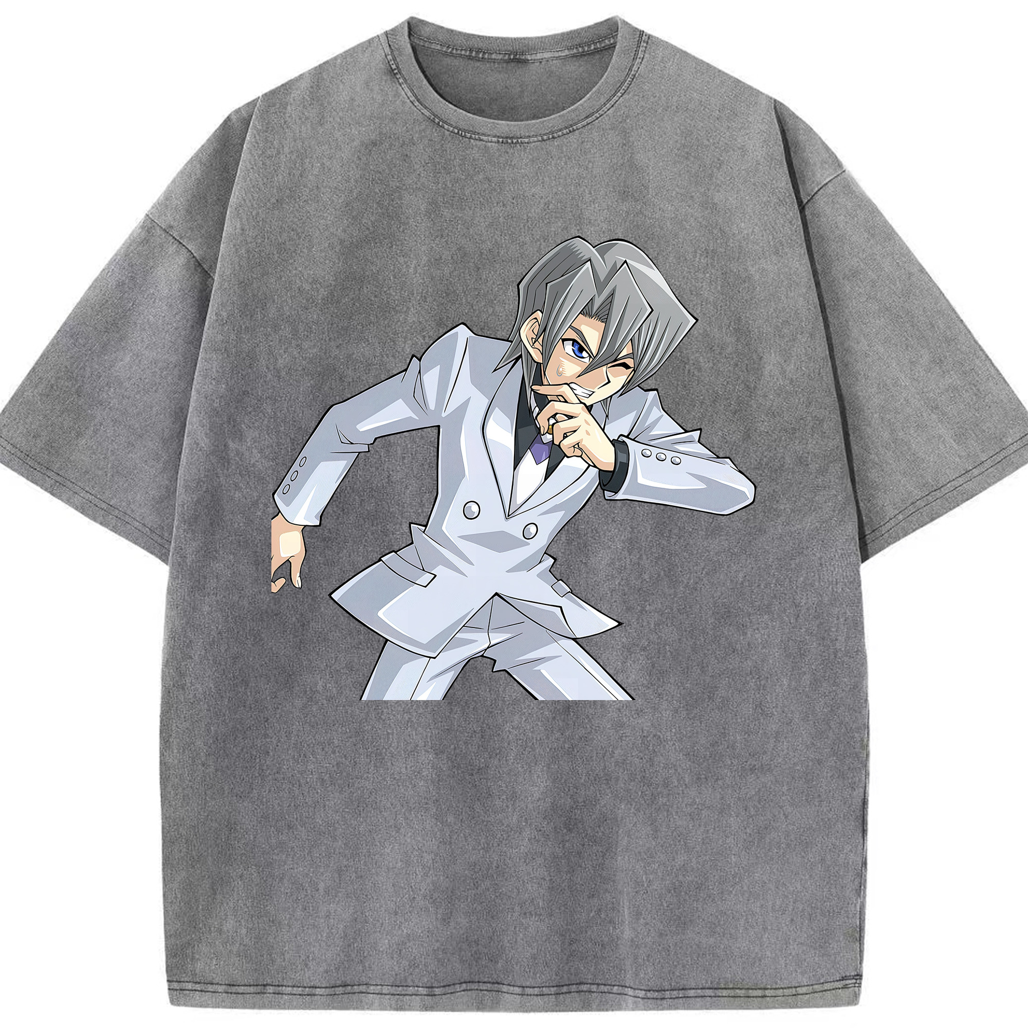 （画像用） 遊☆戯☆王 Yu-Gi-Oh! 綿100% ヴィンテージ風 半袖Tシャツ（フロントプリント）