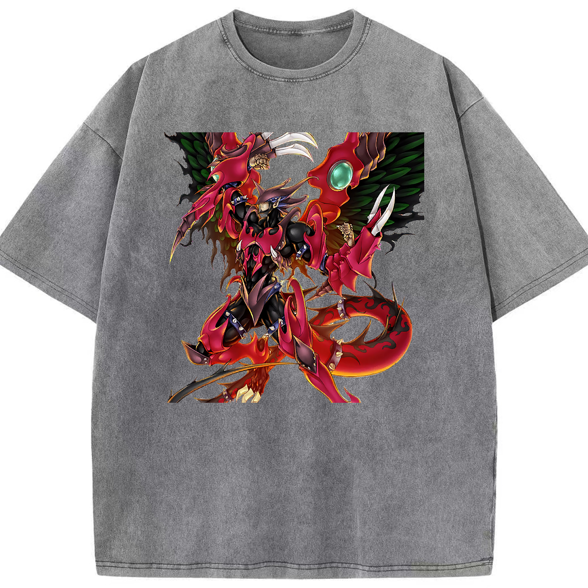 （画像用） 遊☆戯☆王 Yu-Gi-Oh! 綿100% ヴィンテージ風 半袖Tシャツ（フロントプリント）