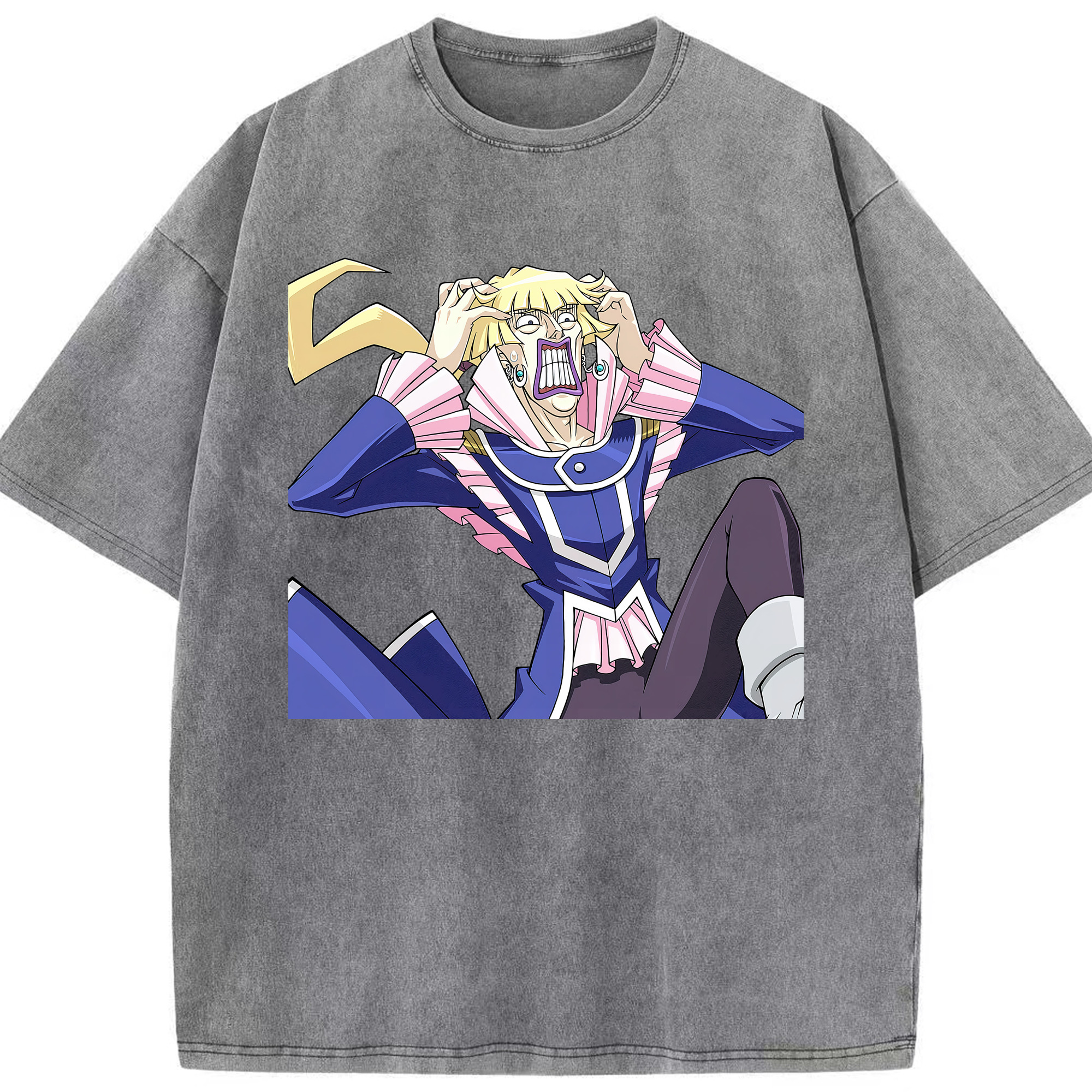 （画像用） 遊☆戯☆王 Yu-Gi-Oh! 綿100% ヴィンテージ風 半袖Tシャツ（フロントプリント）