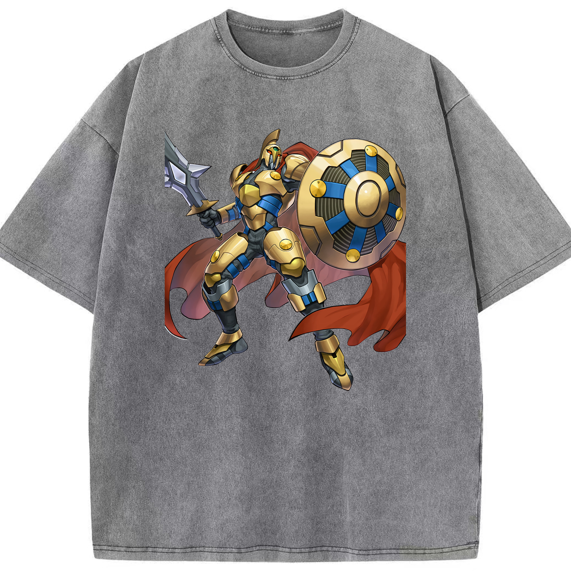 （画像用） 遊☆戯☆王 Yu-Gi-Oh! 綿100% ヴィンテージ風 半袖Tシャツ（フロントプリント）