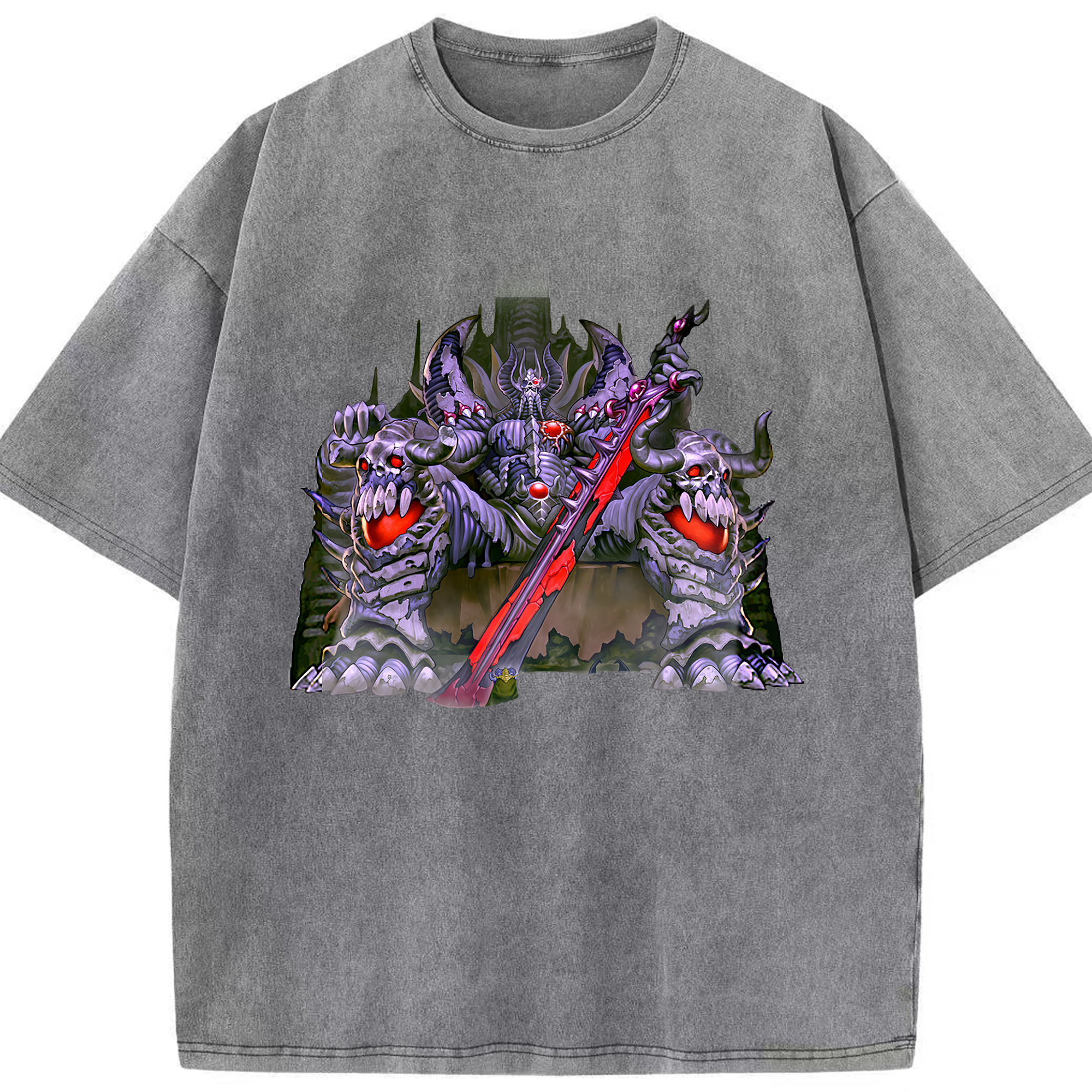 （画像用） 遊☆戯☆王 Yu-Gi-Oh! 綿100% ヴィンテージ風 半袖Tシャツ（フロントプリント）