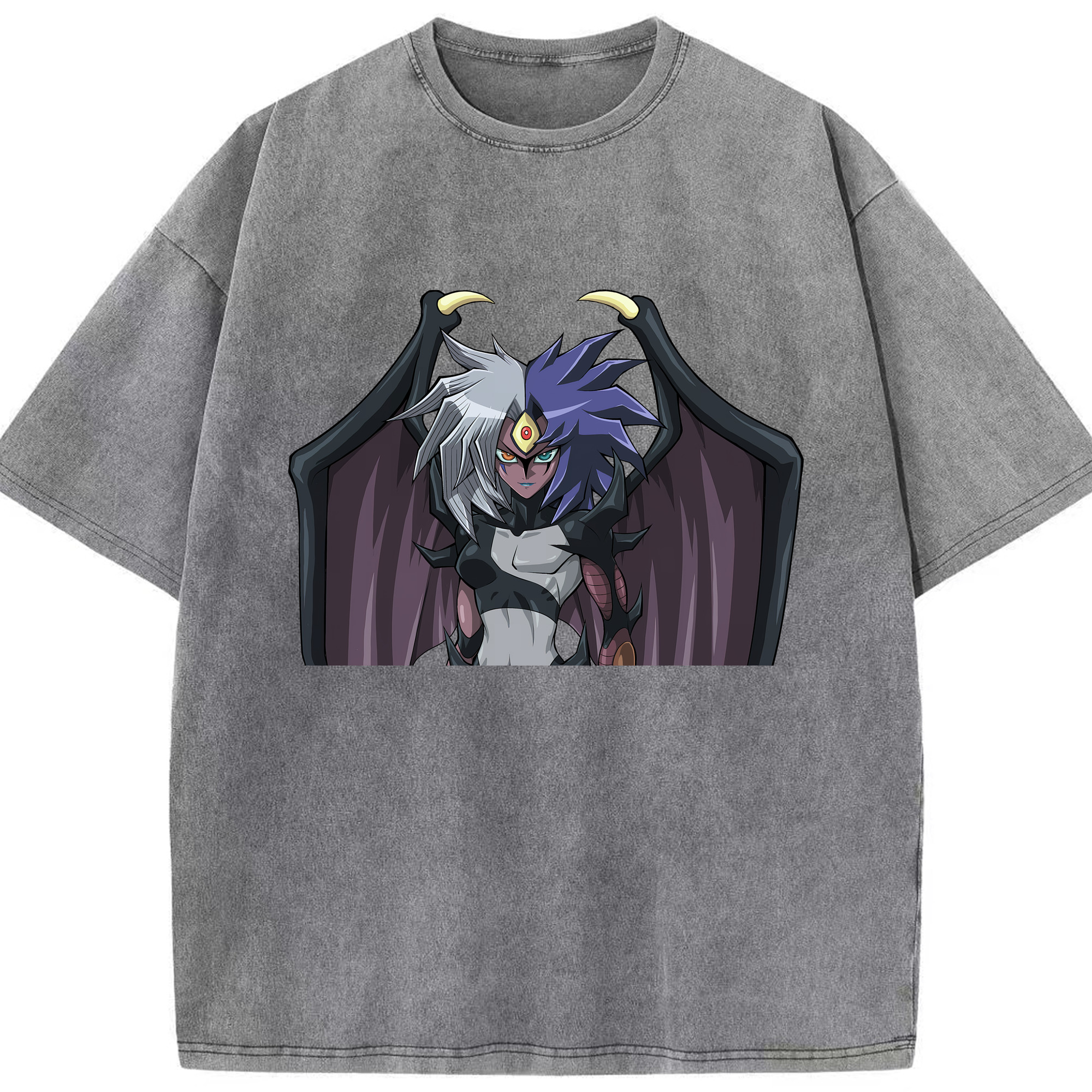 （画像用） 遊☆戯☆王 Yu-Gi-Oh! 綿100% ヴィンテージ風 半袖Tシャツ（フロントプリント）