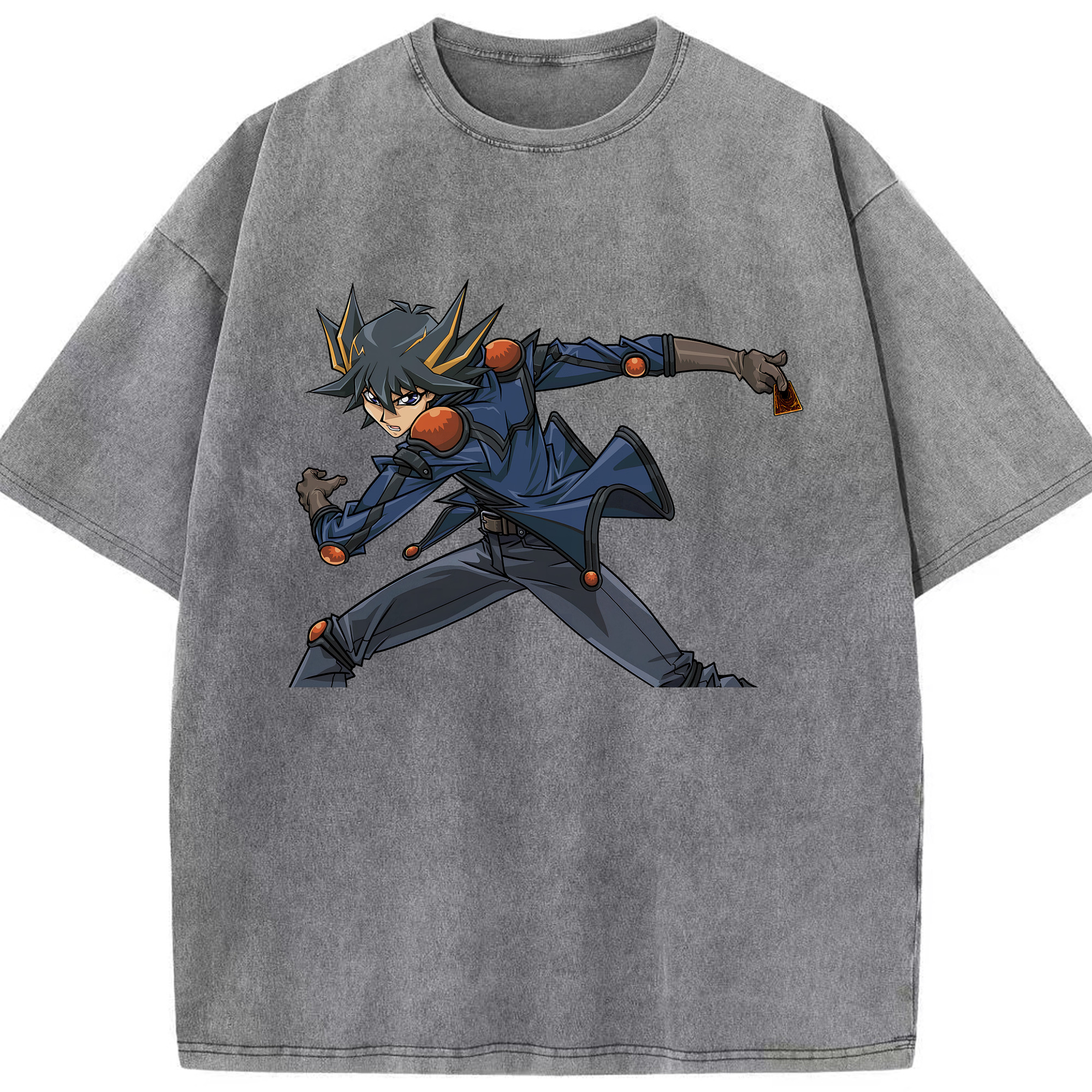 （画像用） 遊☆戯☆王 Yu-Gi-Oh! 綿100% ヴィンテージ風 半袖Tシャツ（フロントプリント）