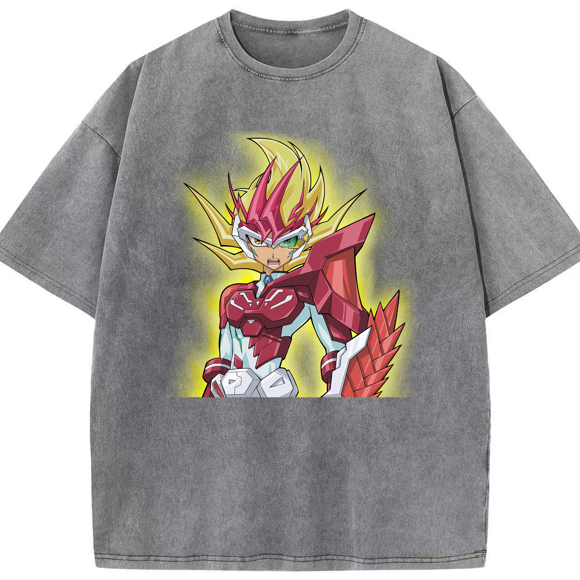 （画像用） 遊☆戯☆王 Yu-Gi-Oh! 綿100% ヴィンテージ風 半袖Tシャツ（フロントプリント）