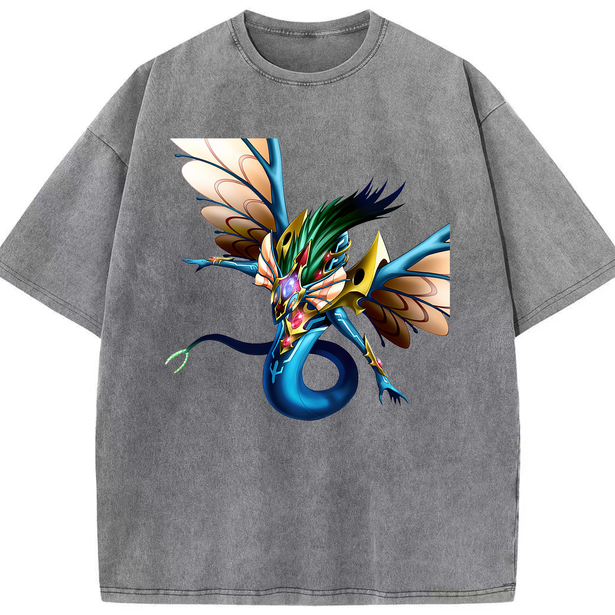 （画像用） 遊☆戯☆王 Yu-Gi-Oh! 綿100% ヴィンテージ風 半袖Tシャツ（フロントプリント）