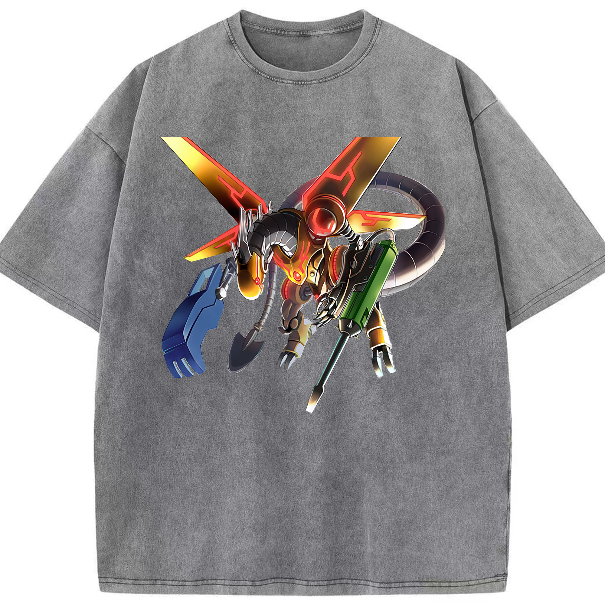 （画像用） 遊☆戯☆王 Yu-Gi-Oh! 綿100% ヴィンテージ風 半袖Tシャツ（フロントプリント）