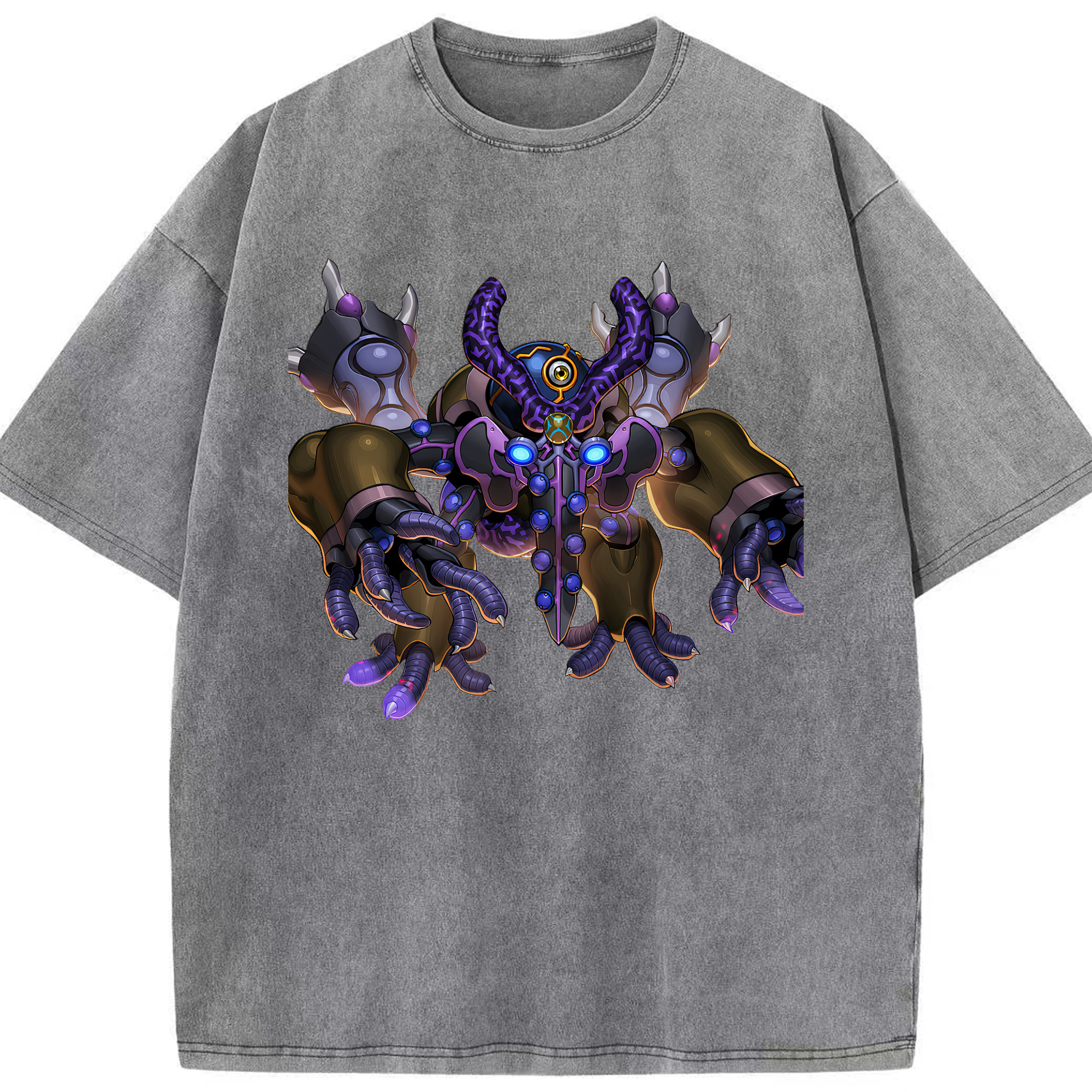 （画像用） 遊☆戯☆王 Yu-Gi-Oh! 綿100% ヴィンテージ風 半袖Tシャツ（フロントプリント）