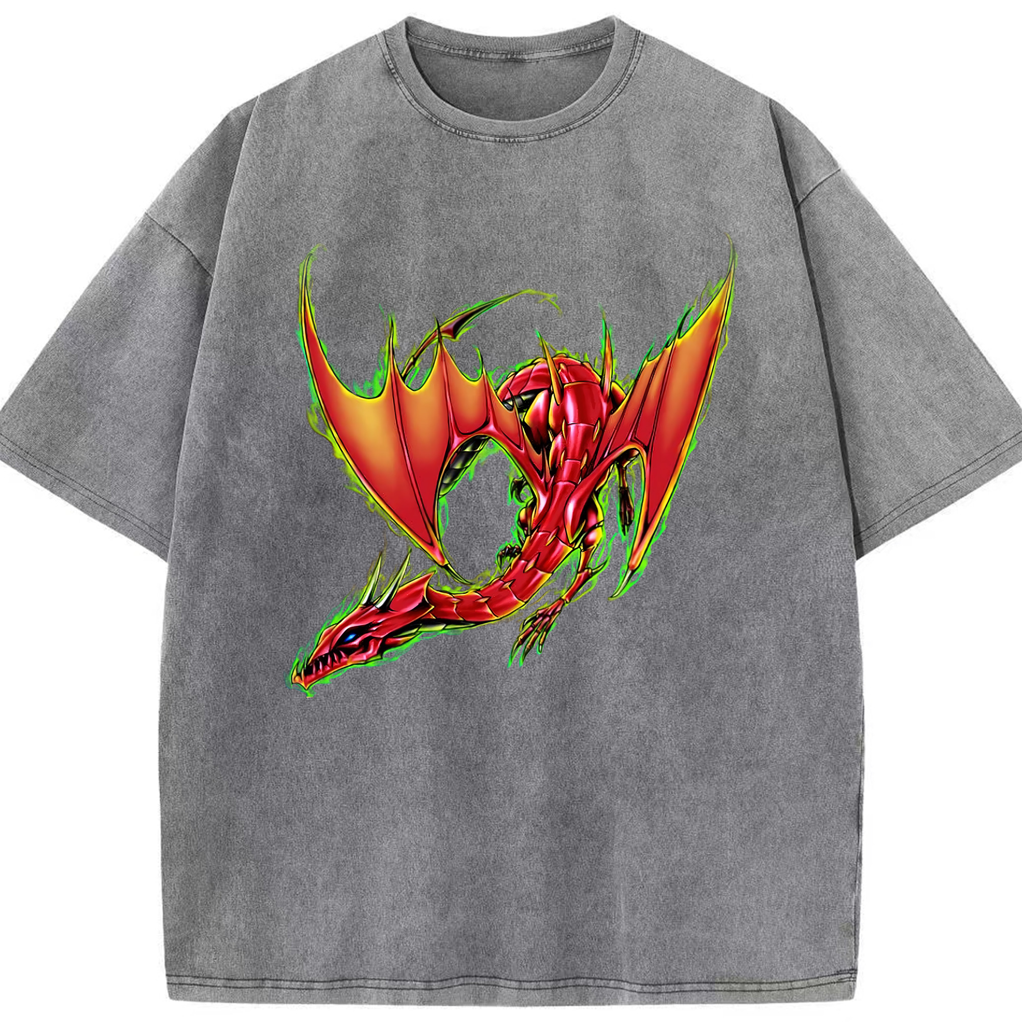 （画像用） 遊☆戯☆王 Yu-Gi-Oh! 綿100% ヴィンテージ風 半袖Tシャツ（フロントプリント）