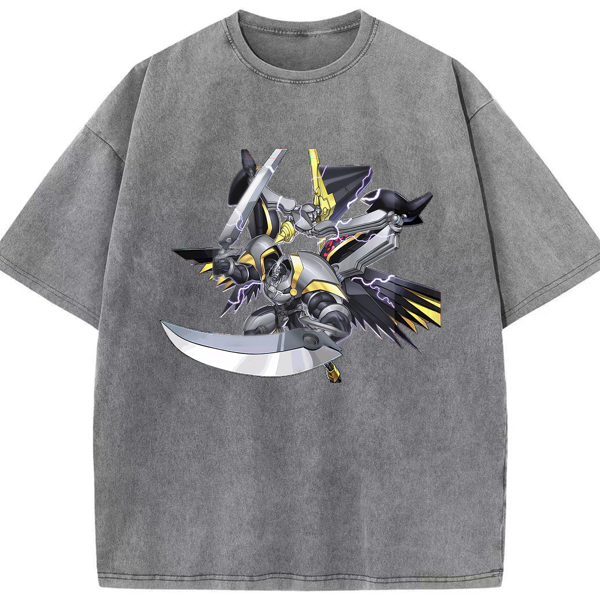 （画像用） 遊☆戯☆王 Yu-Gi-Oh! 綿100% ヴィンテージ風 半袖Tシャツ（フロントプリント）