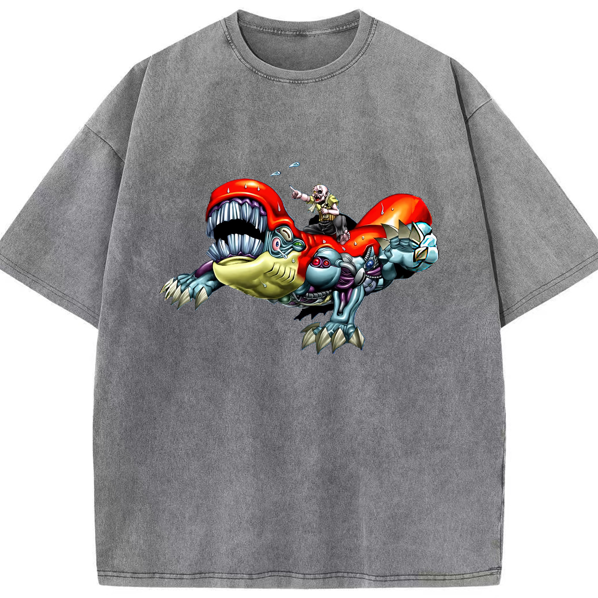 （画像用） 遊☆戯☆王 Yu-Gi-Oh! 綿100% ヴィンテージ風 半袖Tシャツ（フロントプリント）