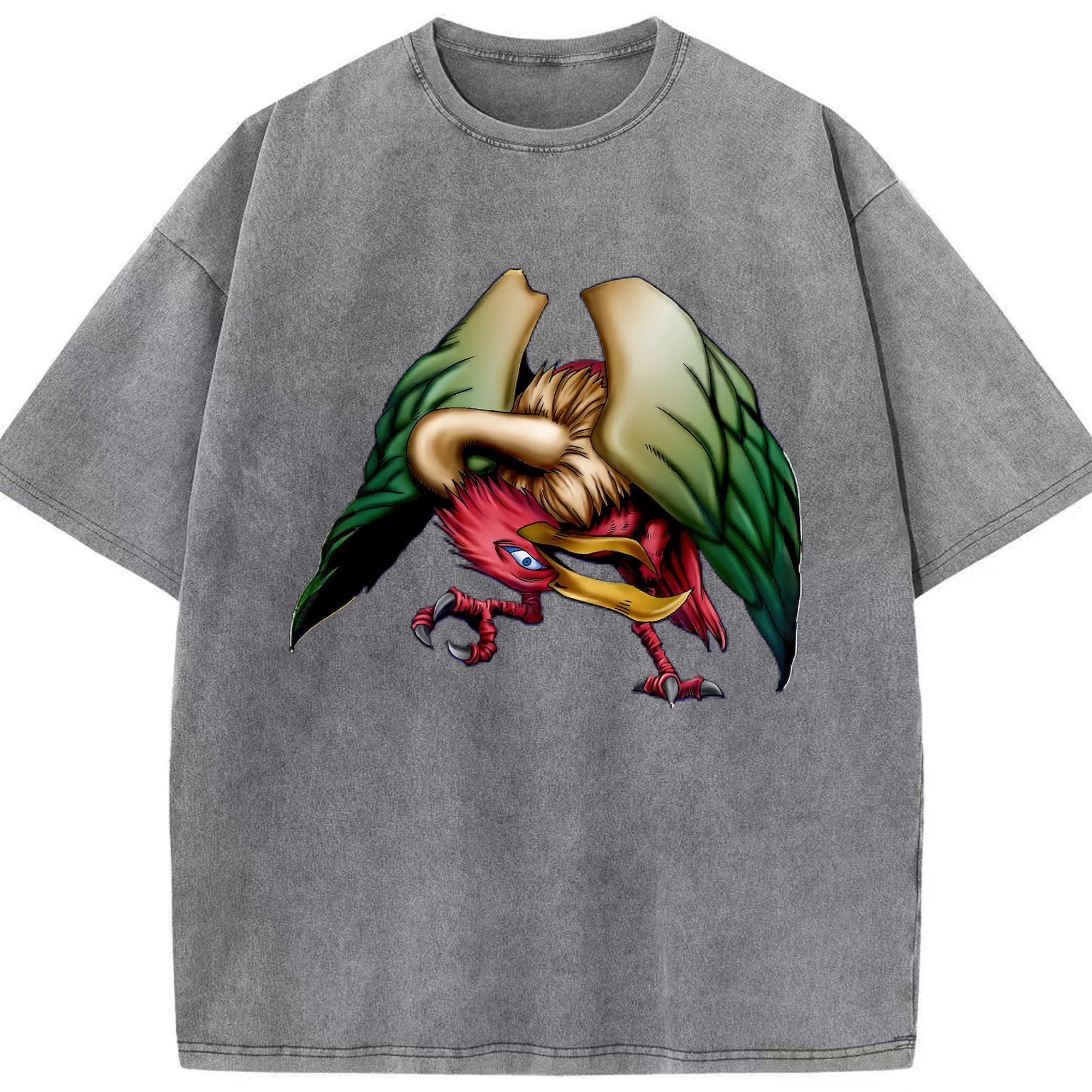 （画像用） 遊☆戯☆王 Yu-Gi-Oh! 綿100% ヴィンテージ風 半袖Tシャツ（フロントプリント）