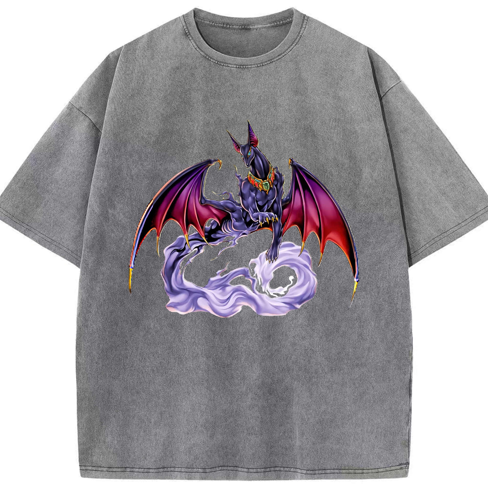（画像用） 遊☆戯☆王 Yu-Gi-Oh! 綿100% ヴィンテージ風 半袖Tシャツ（フロントプリント）