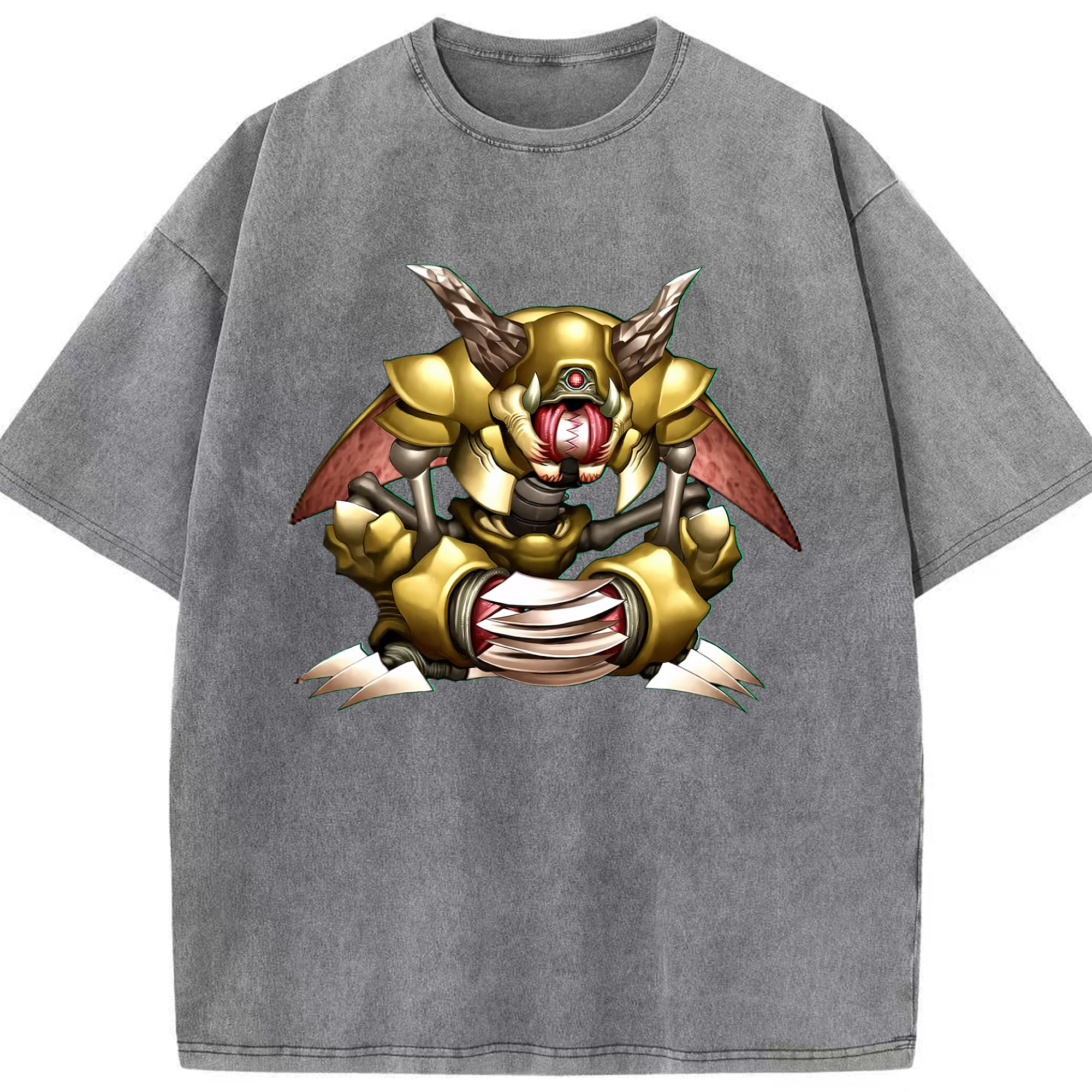 （画像用） 遊☆戯☆王 Yu-Gi-Oh! 綿100% ヴィンテージ風 半袖Tシャツ（フロントプリント）