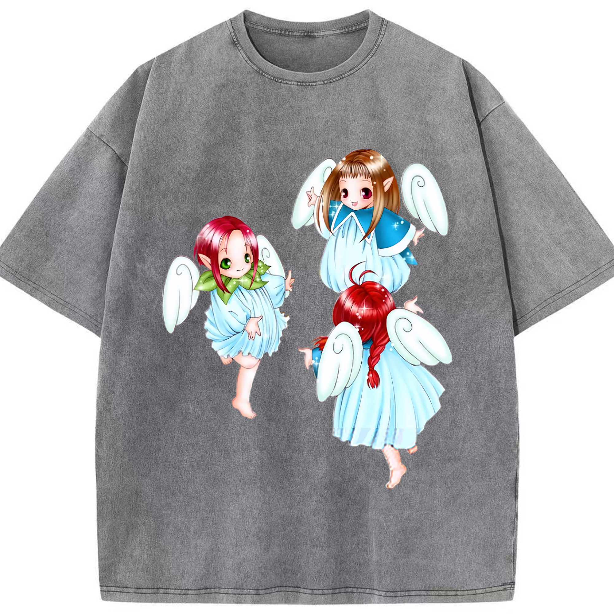 （画像用） 遊☆戯☆王 Yu-Gi-Oh! 綿100% ヴィンテージ風 半袖Tシャツ（フロントプリント）