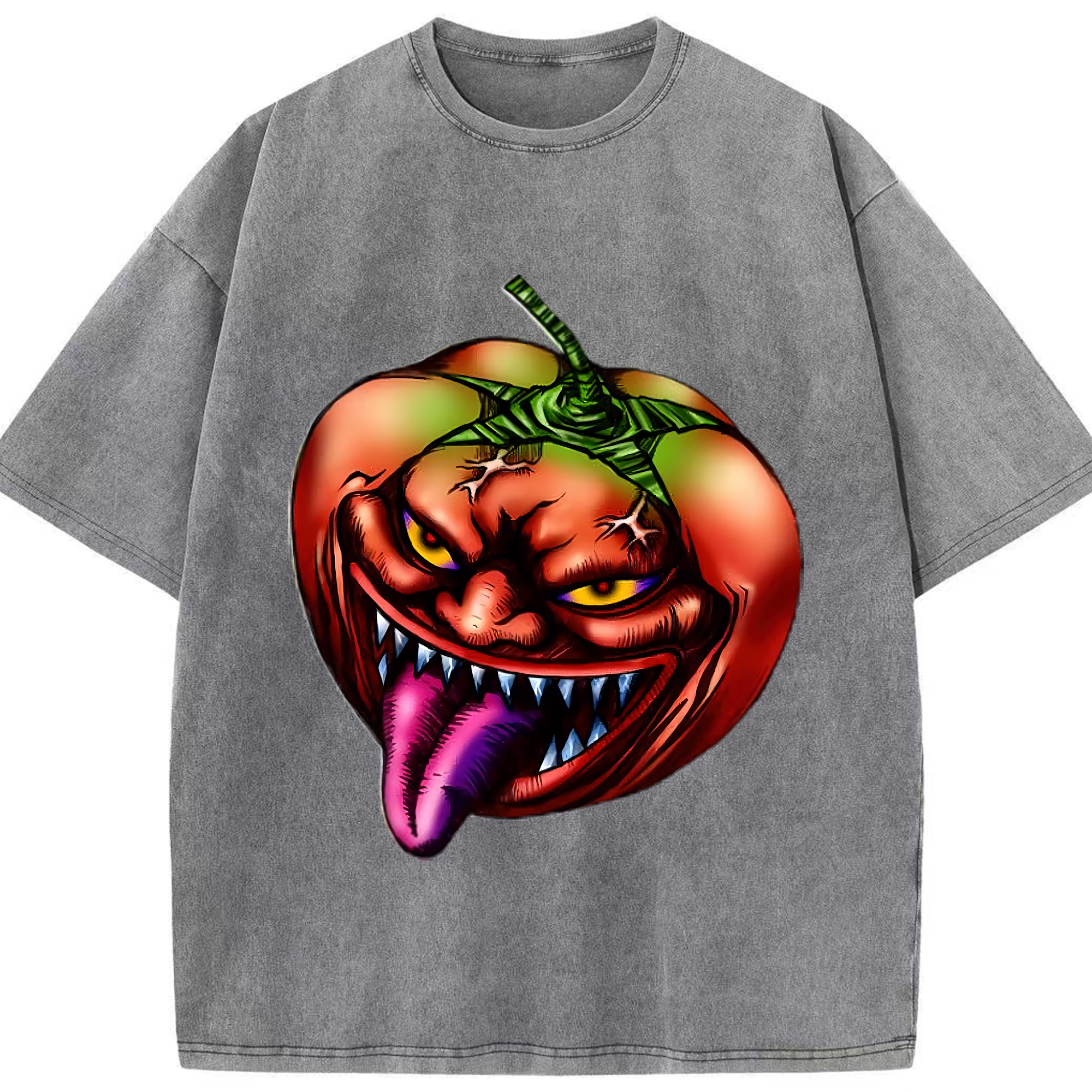 （画像用） 遊☆戯☆王 Yu-Gi-Oh! 綿100% ヴィンテージ風 半袖Tシャツ（フロントプリント）