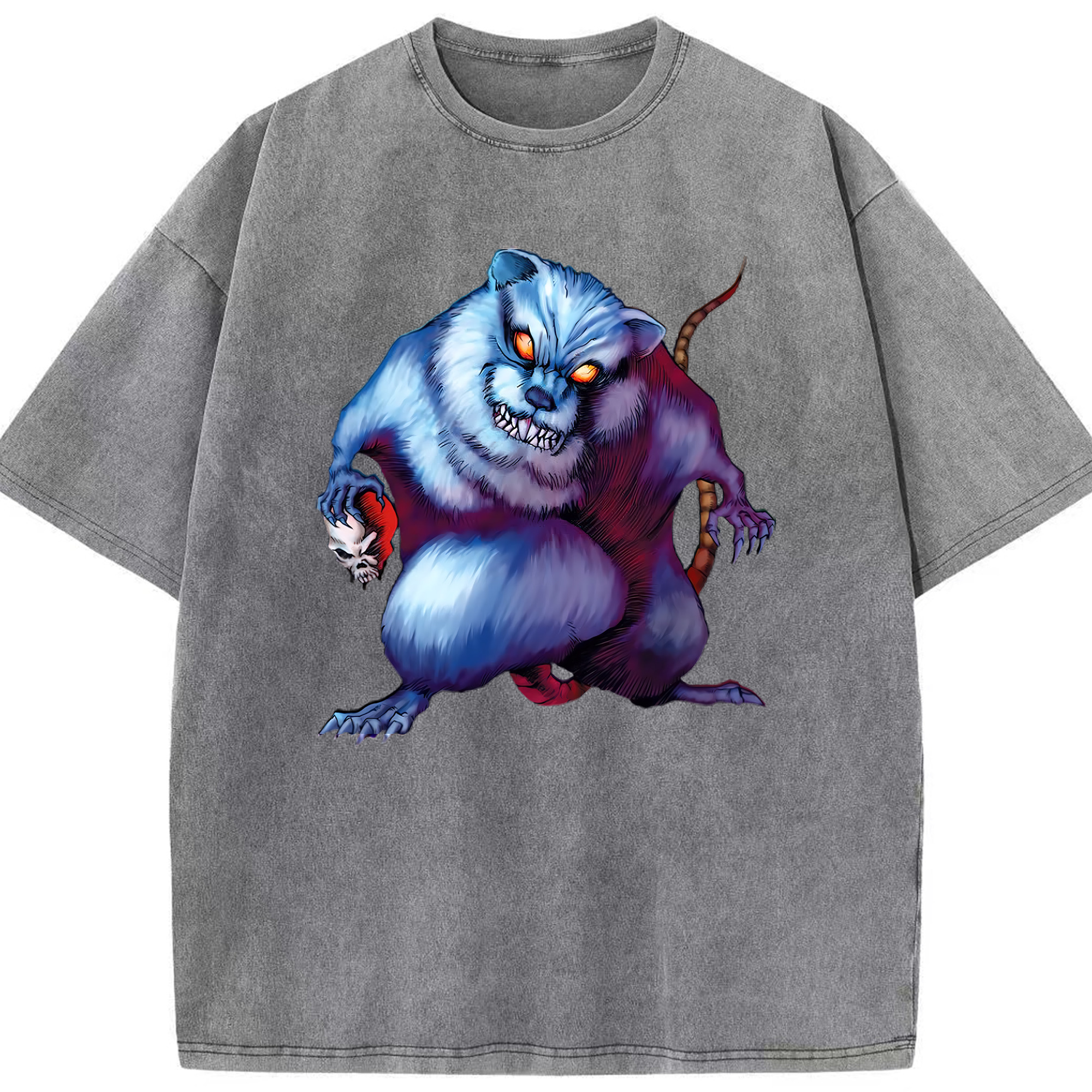 （画像用） 遊☆戯☆王 Yu-Gi-Oh! 綿100% ヴィンテージ風 半袖Tシャツ（フロントプリント）