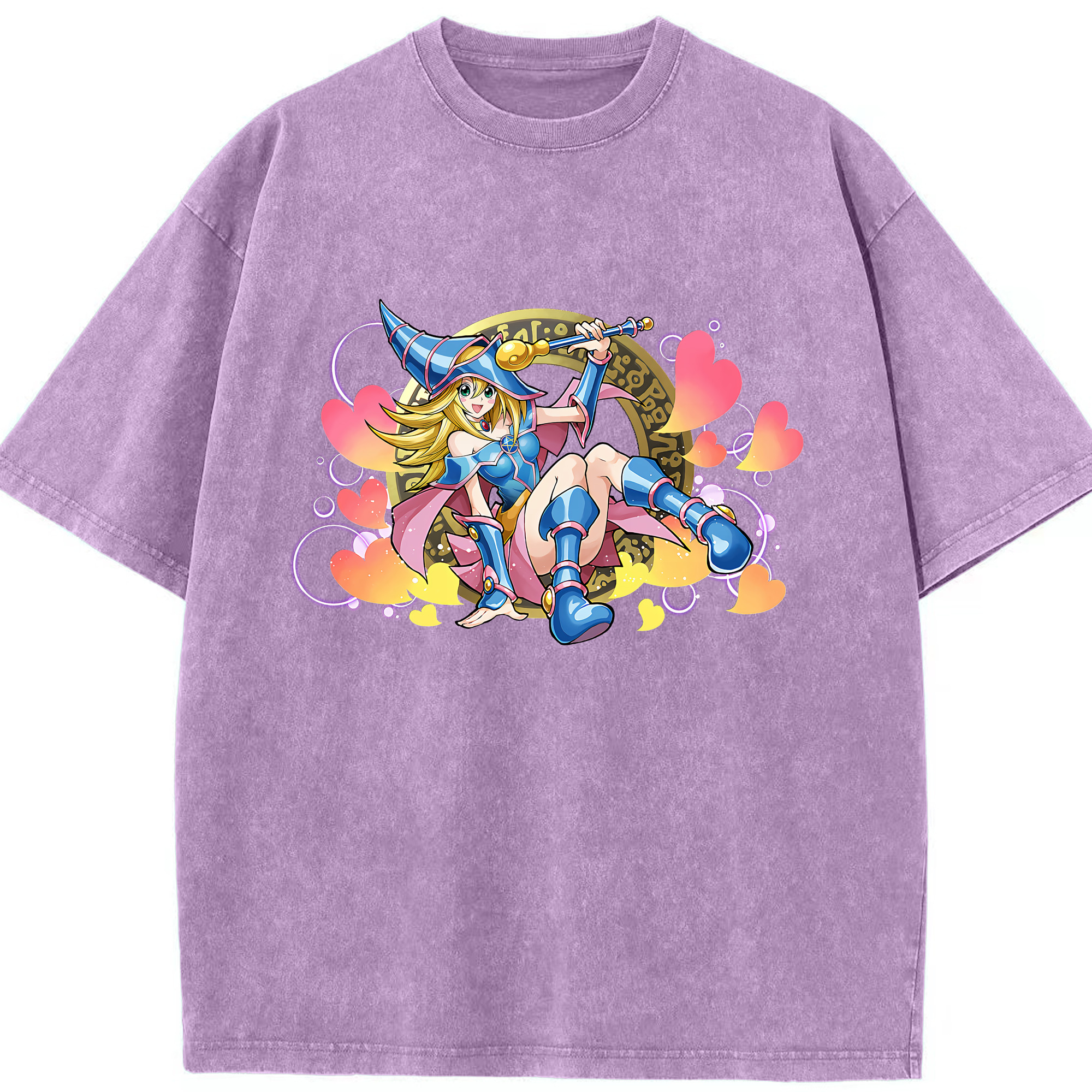（画像用） 遊☆戯☆王 Yu-Gi-Oh! 綿100% ヴィンテージ風 半袖Tシャツ（フロントプリント）