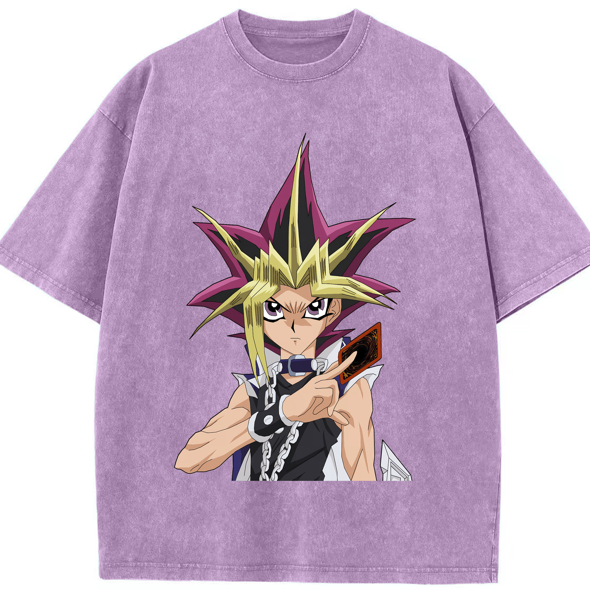 （画像用） 遊☆戯☆王 Yu-Gi-Oh! 綿100% ヴィンテージ風 半袖Tシャツ（フロントプリント）
