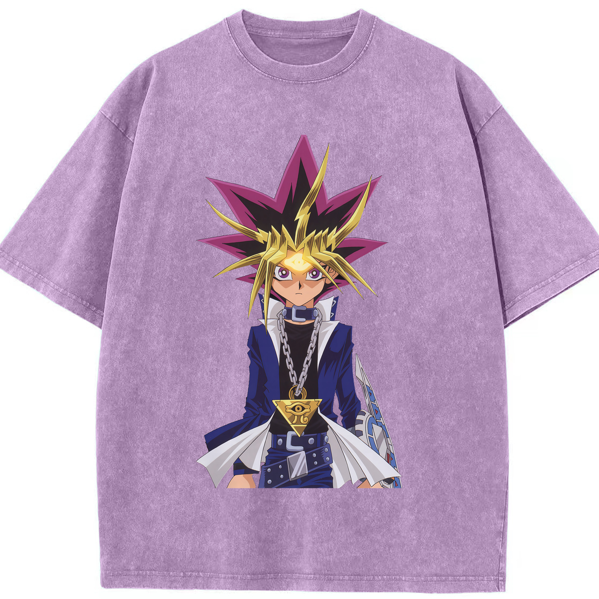 （画像用） 遊☆戯☆王 Yu-Gi-Oh! 綿100% ヴィンテージ風 半袖Tシャツ（フロントプリント）