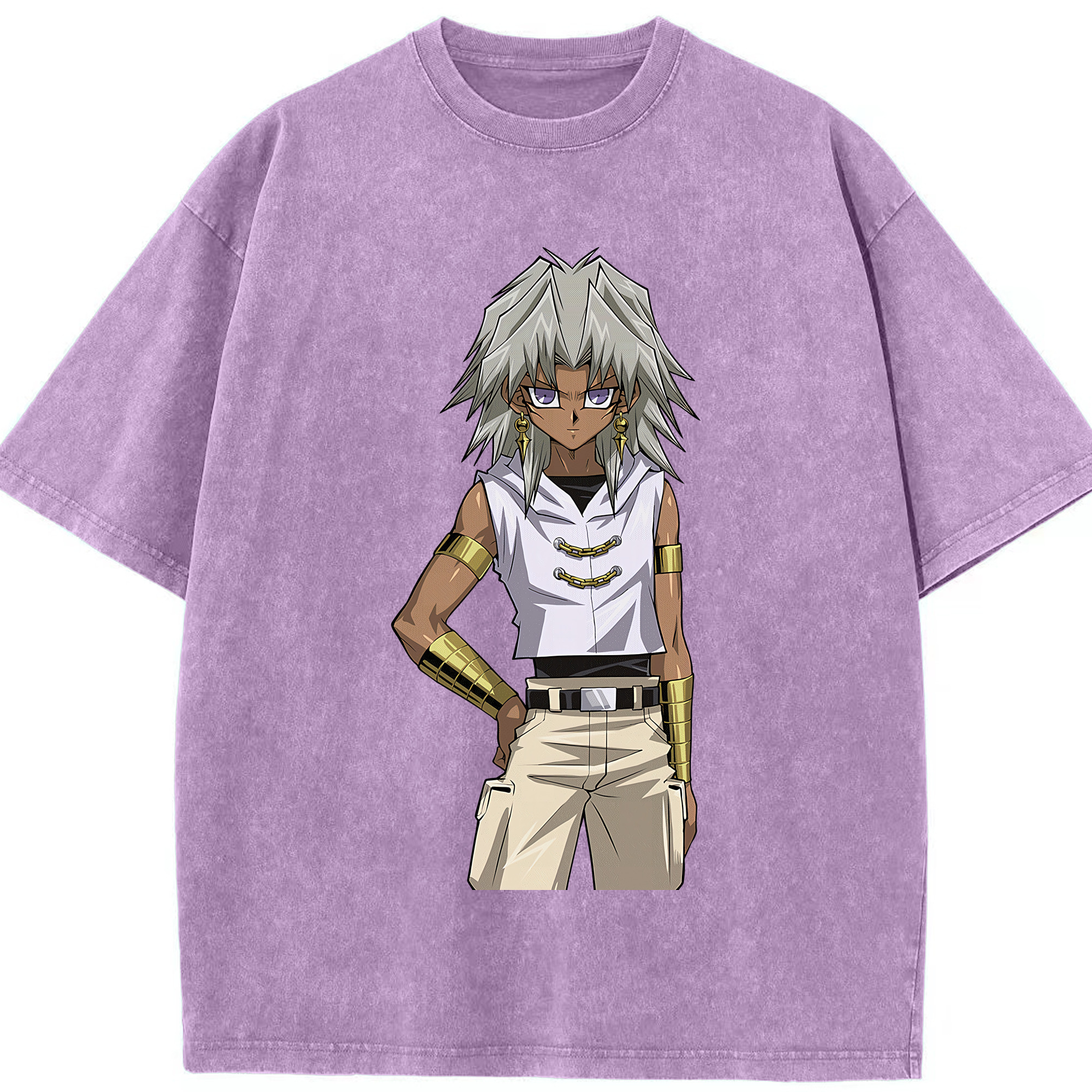 （画像用） 遊☆戯☆王 Yu-Gi-Oh! 綿100% ヴィンテージ風 半袖Tシャツ（フロントプリント）