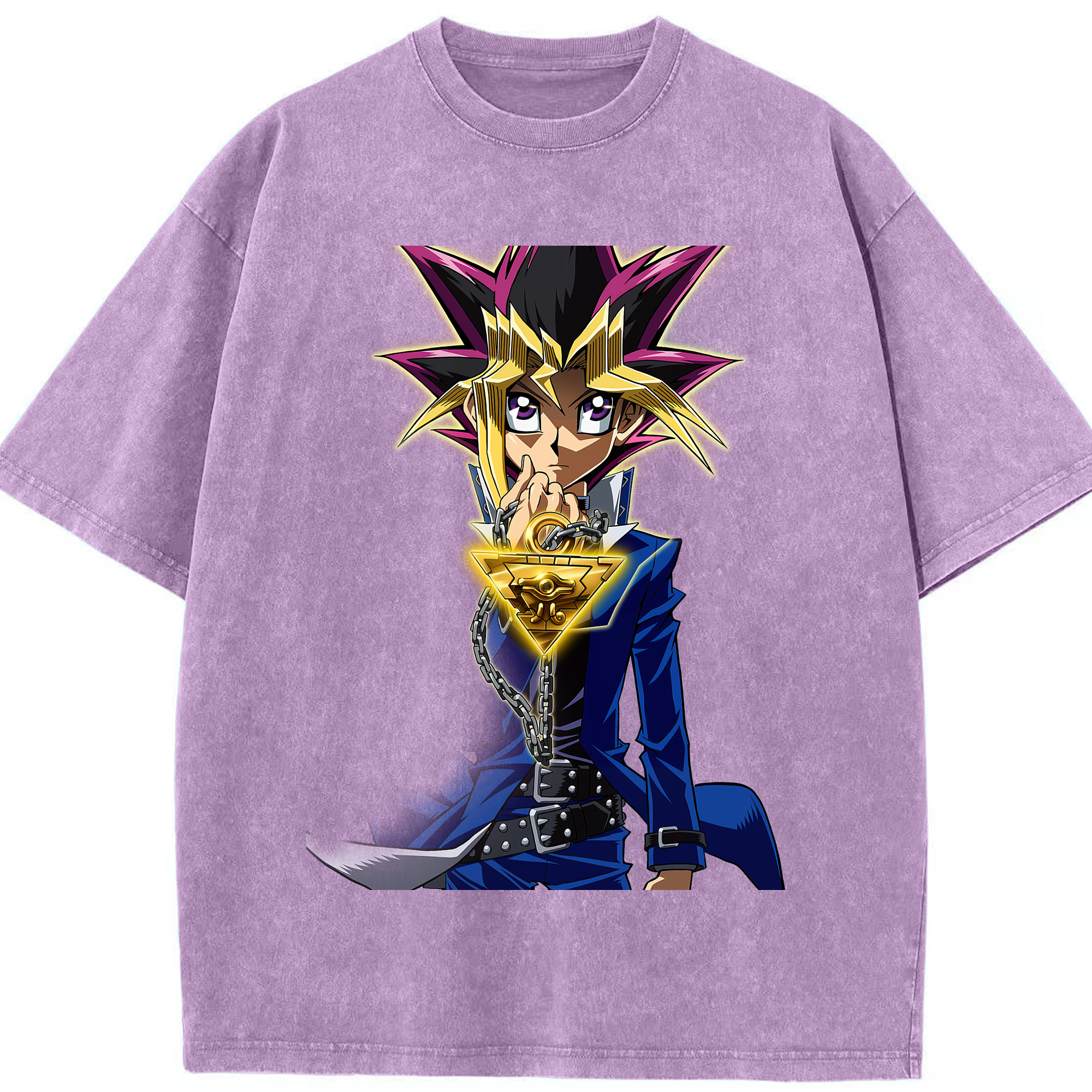 （画像用） 遊☆戯☆王 Yu-Gi-Oh! 綿100% ヴィンテージ風 半袖Tシャツ（フロントプリント）