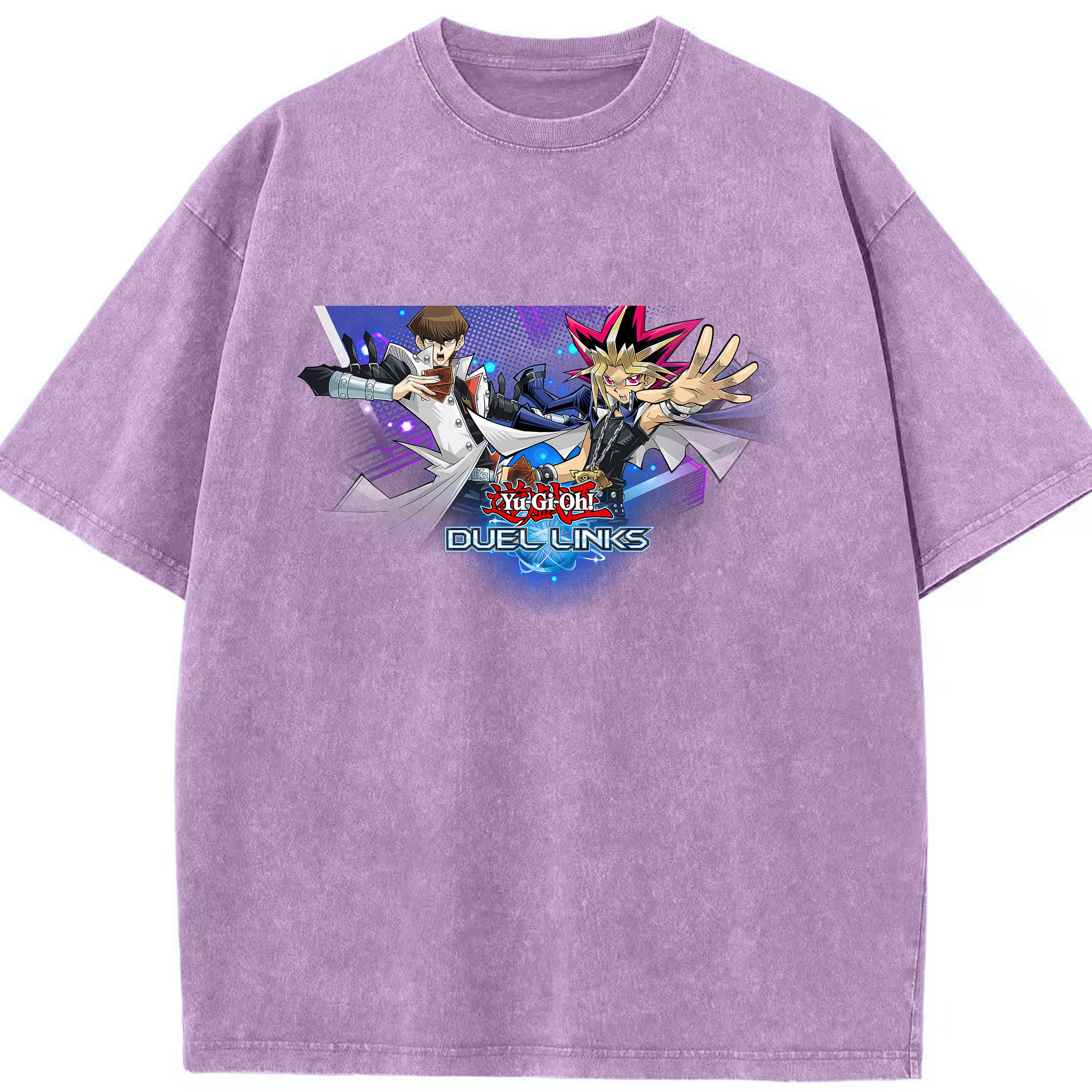 （画像用） 遊☆戯☆王 Yu-Gi-Oh! 綿100% ヴィンテージ風 半袖Tシャツ（フロントプリント）