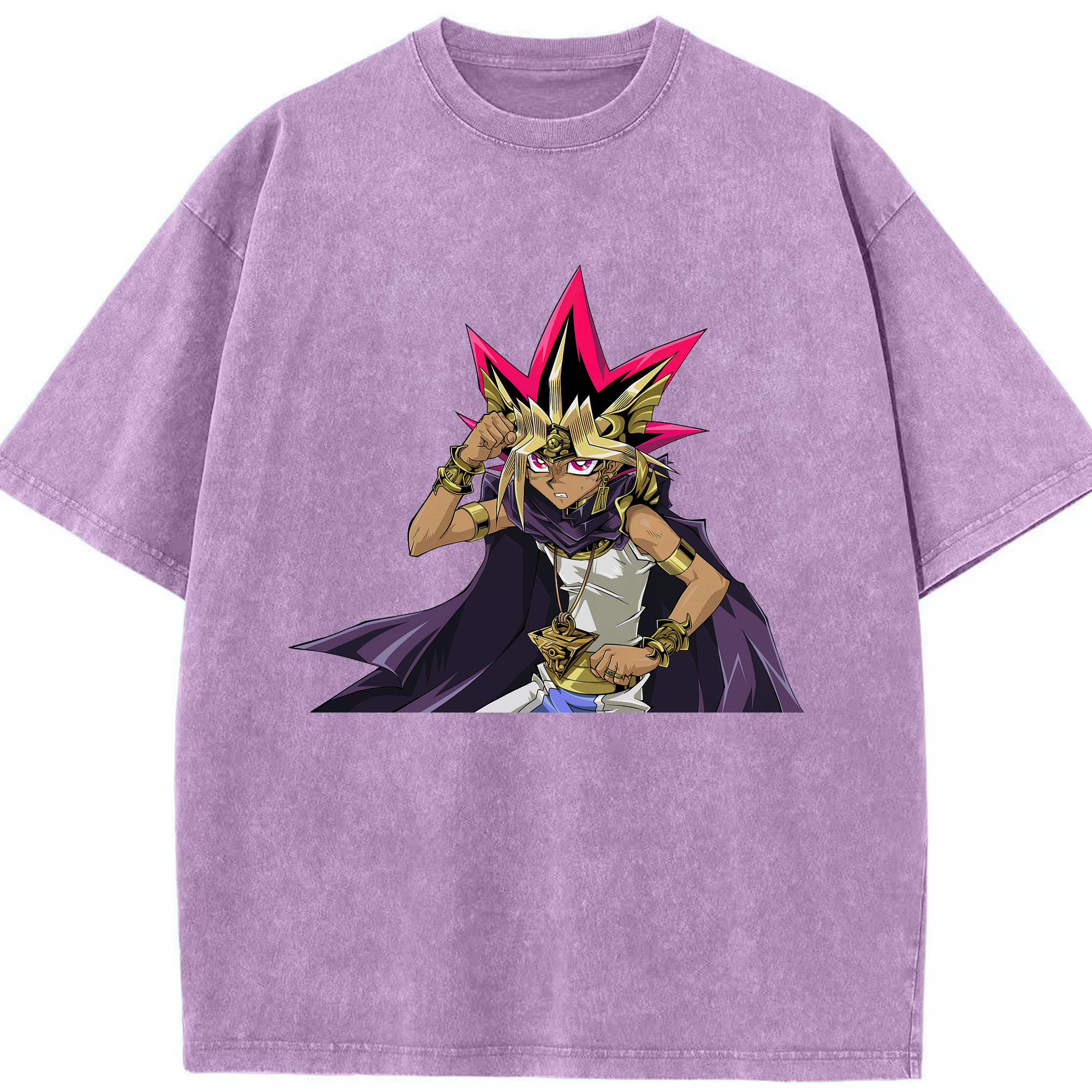 （画像用） 遊☆戯☆王 Yu-Gi-Oh! 綿100% ヴィンテージ風 半袖Tシャツ（フロントプリント）