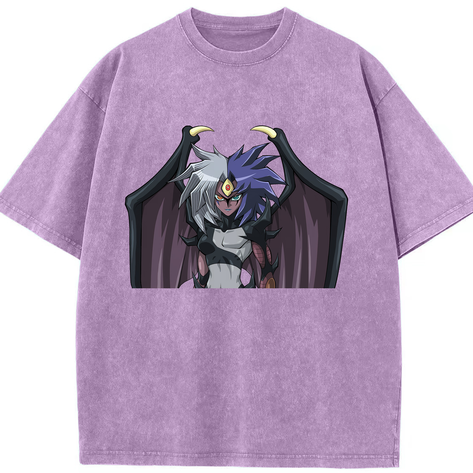 （画像用） 遊☆戯☆王 Yu-Gi-Oh! 綿100% ヴィンテージ風 半袖Tシャツ（フロントプリント）