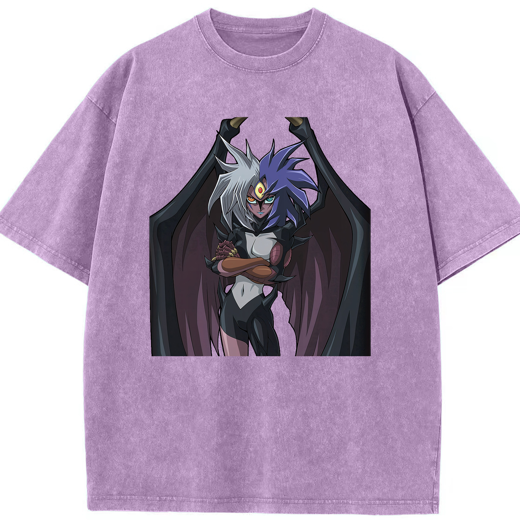 （画像用） 遊☆戯☆王 Yu-Gi-Oh! 綿100% ヴィンテージ風 半袖Tシャツ（フロントプリント）