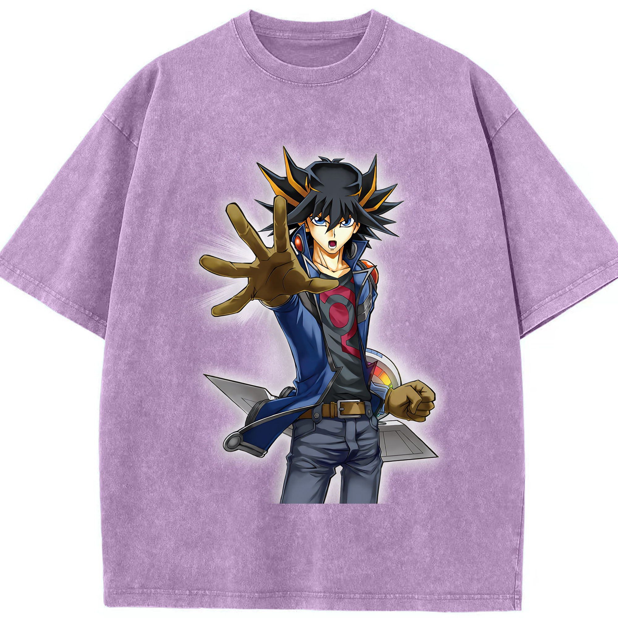 （画像用） 遊☆戯☆王 Yu-Gi-Oh! 綿100% ヴィンテージ風 半袖Tシャツ（フロントプリント）