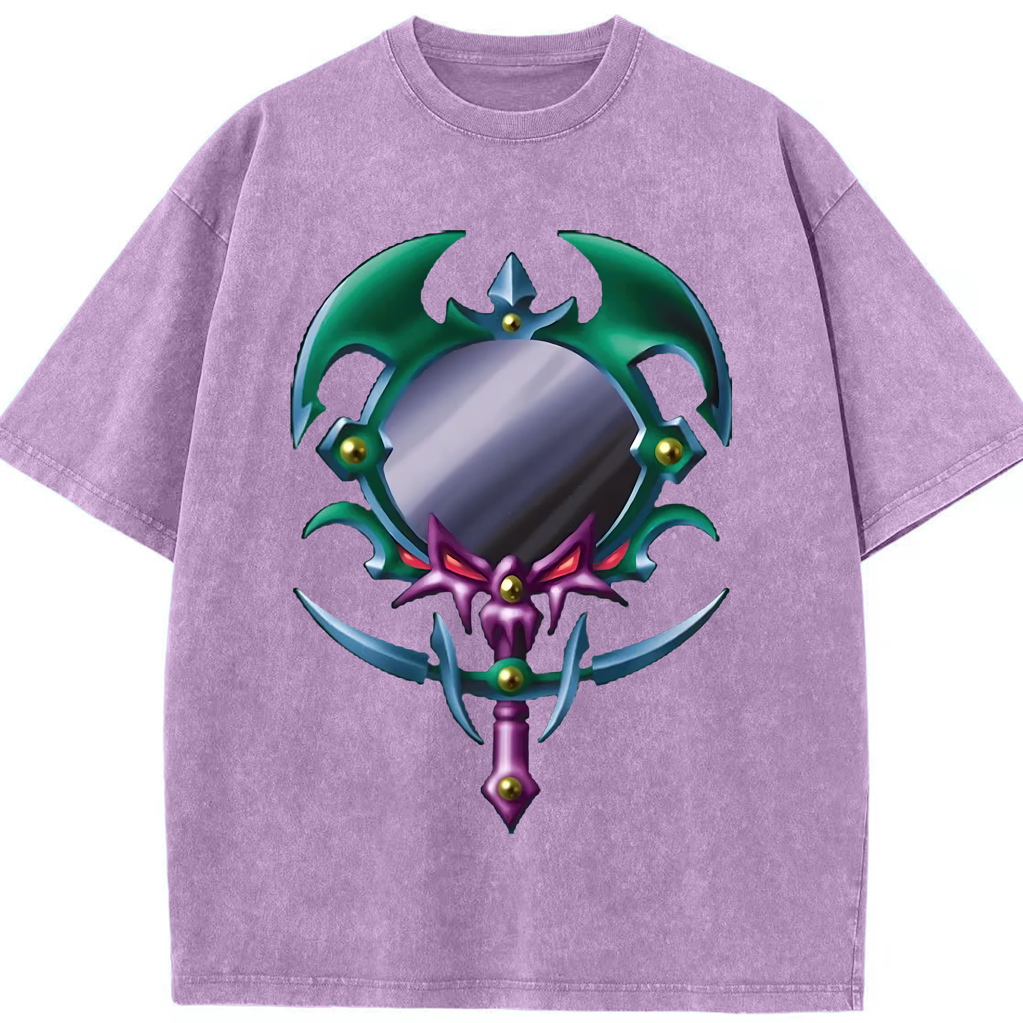 （画像用） 遊☆戯☆王 Yu-Gi-Oh! 綿100% ヴィンテージ風 半袖Tシャツ（フロントプリント）
