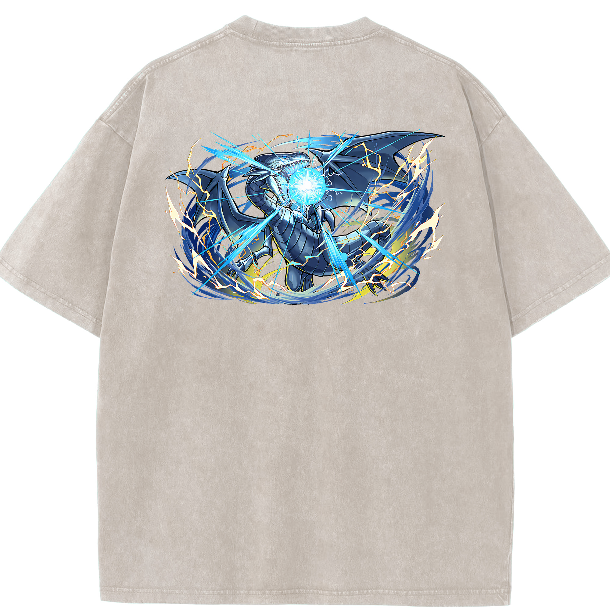 （画像用） 遊☆戯☆王 Yu-Gi-Oh! 綿100% ヴィンテージ風 半袖Tシャツ（背面プリント）