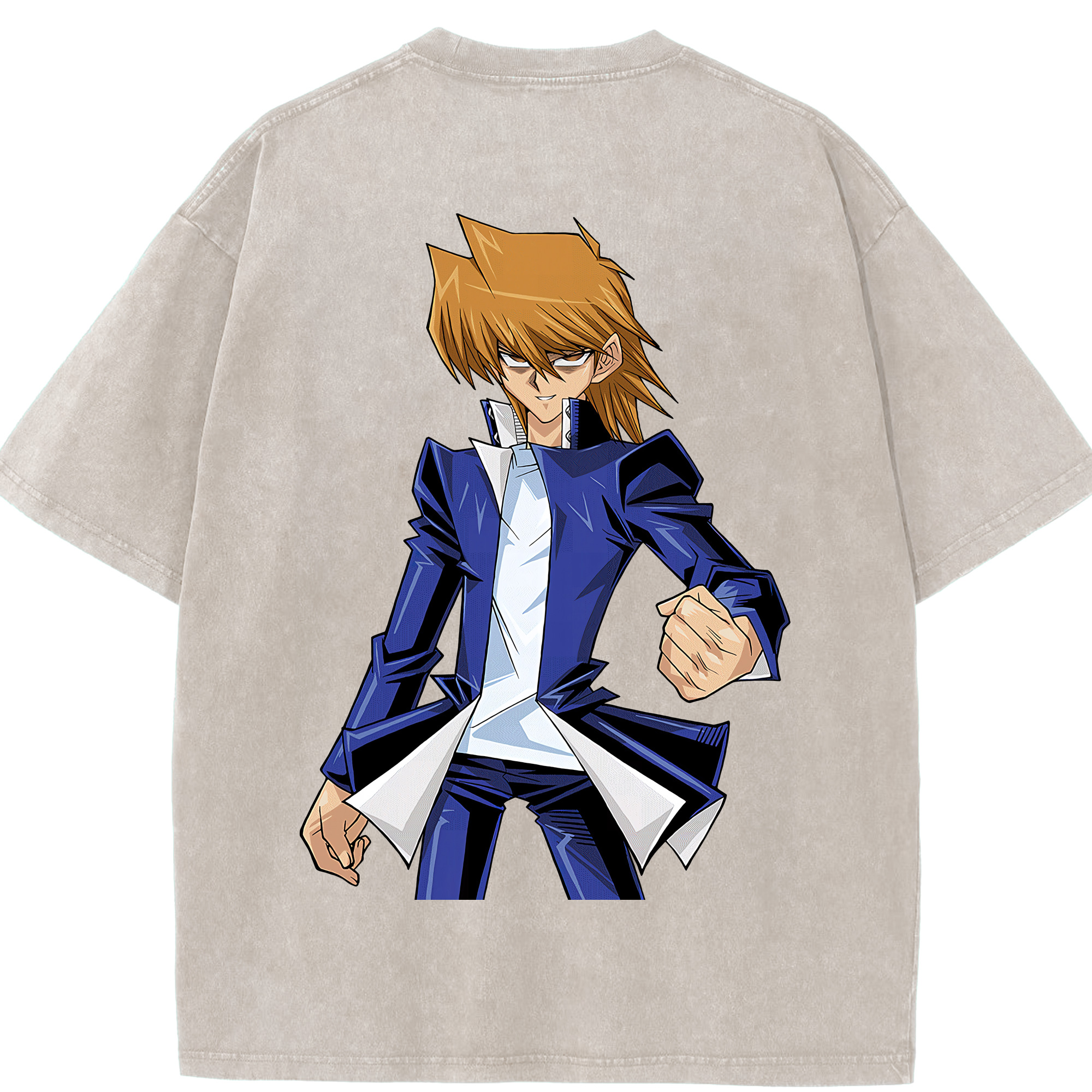 （画像用） 遊☆戯☆王 Yu-Gi-Oh! 綿100% ヴィンテージ風 半袖Tシャツ（背面プリント）