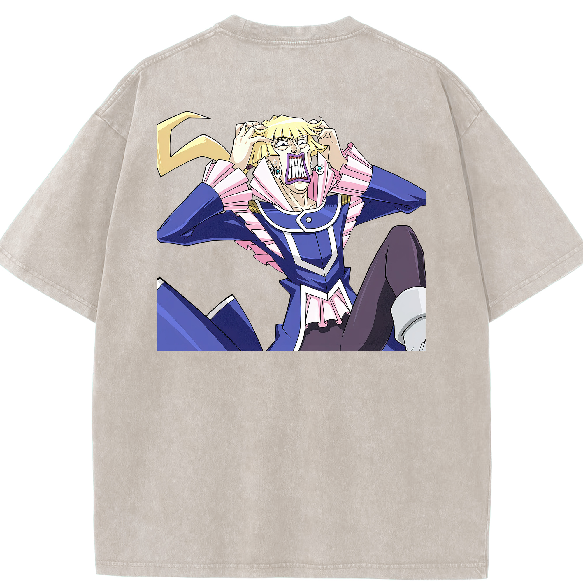 （画像用） 遊☆戯☆王 Yu-Gi-Oh! 綿100% ヴィンテージ風 半袖Tシャツ（背面プリント）